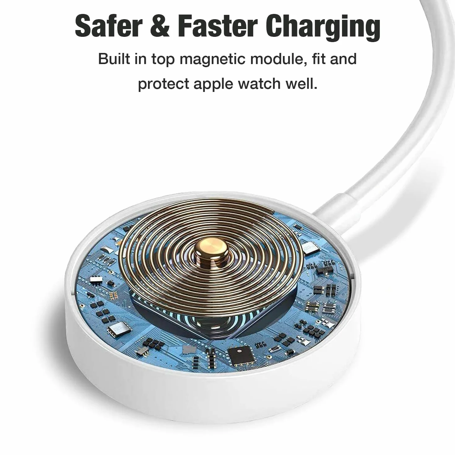 Ładowarka do Apple Watch, USB C szybki bezprzewodowy kabel ładowania magnetycznego do iWatch, 1m kabel zegarka Przenośny ładowania kompatybilny z Apple Watch Series 11/10/9/8/7/6/5/4/3/2/1/Ultra/SE