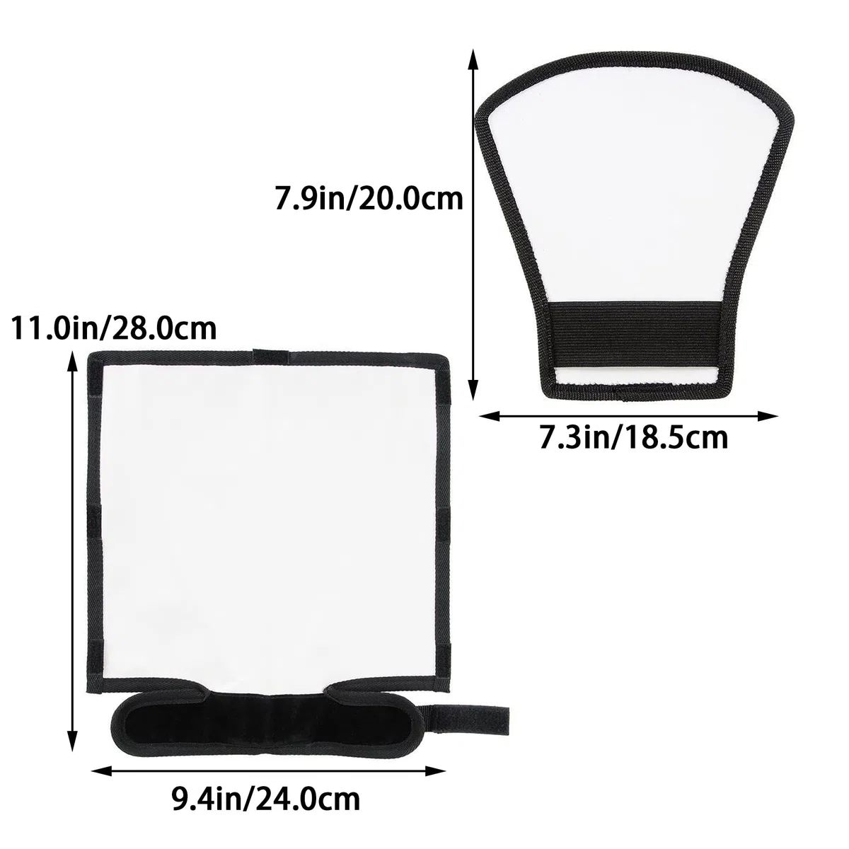 2 szt. Dyfuzor błyskowy Reflektor Flash Softbox Błysk Dyfuzor Speedlite Przenośny Okrągły Softbox Speedlite Uniwersalny Błysk Dyfuzor Flash Uniwersalny Przenośny Dyfuzor Błyskawiczny do fotografii