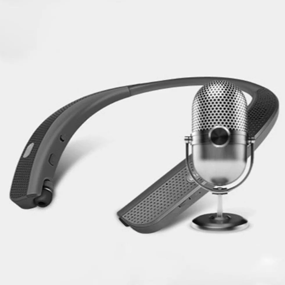 Słuchawki Bluetooth Szyjne Zestaw Słuchawkowy z Głośnikiem Sportowe