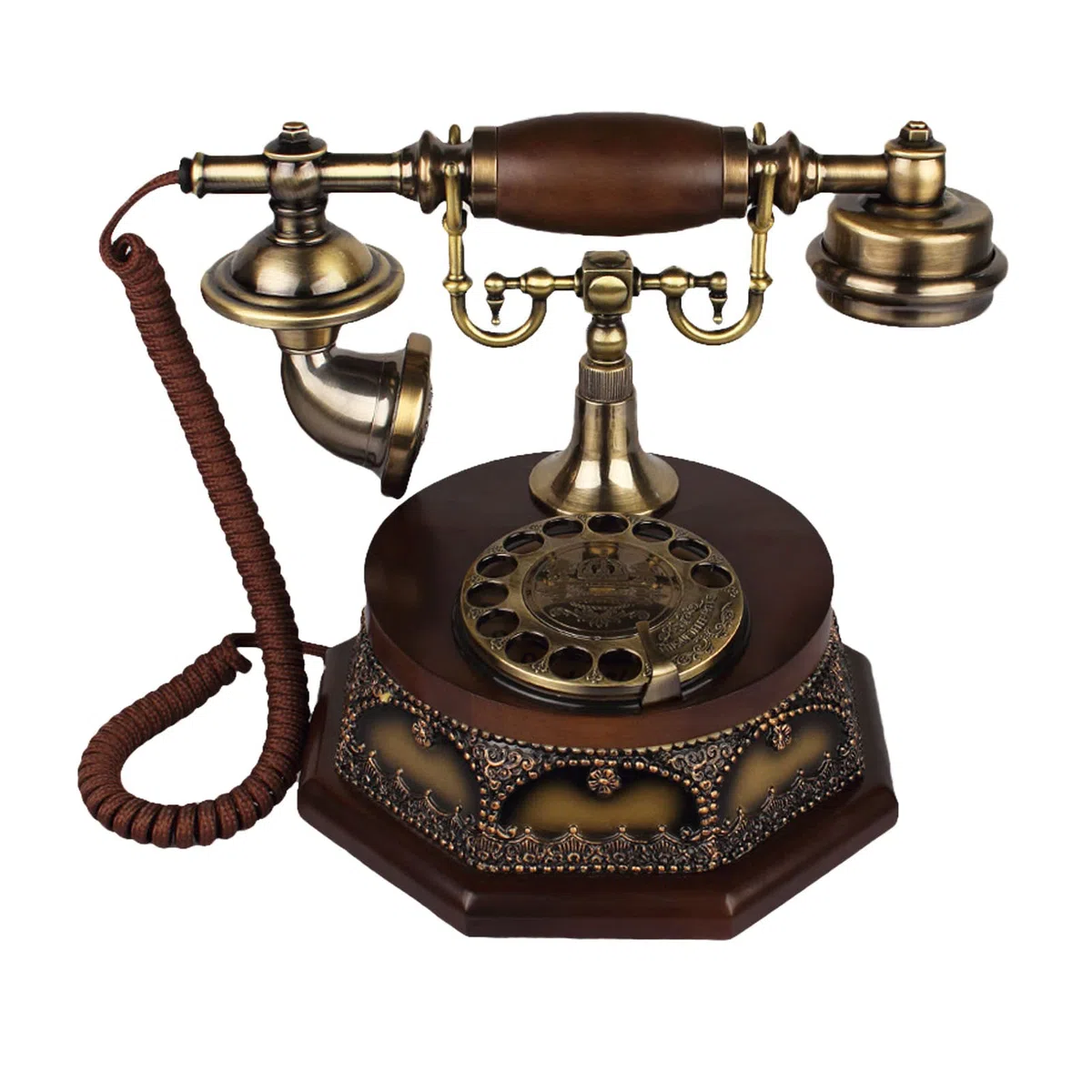 Telefon Retro, Retro Telefon Stacjonarny, Europejski Antyczny Telefon Z Obrotową Tarczą, Telefon Stacjonarny, Telefon Stacjonarny, Telefon Stacjonarny Do Domu I Dekoracji, Telefony Stacjonarne Z Obro
