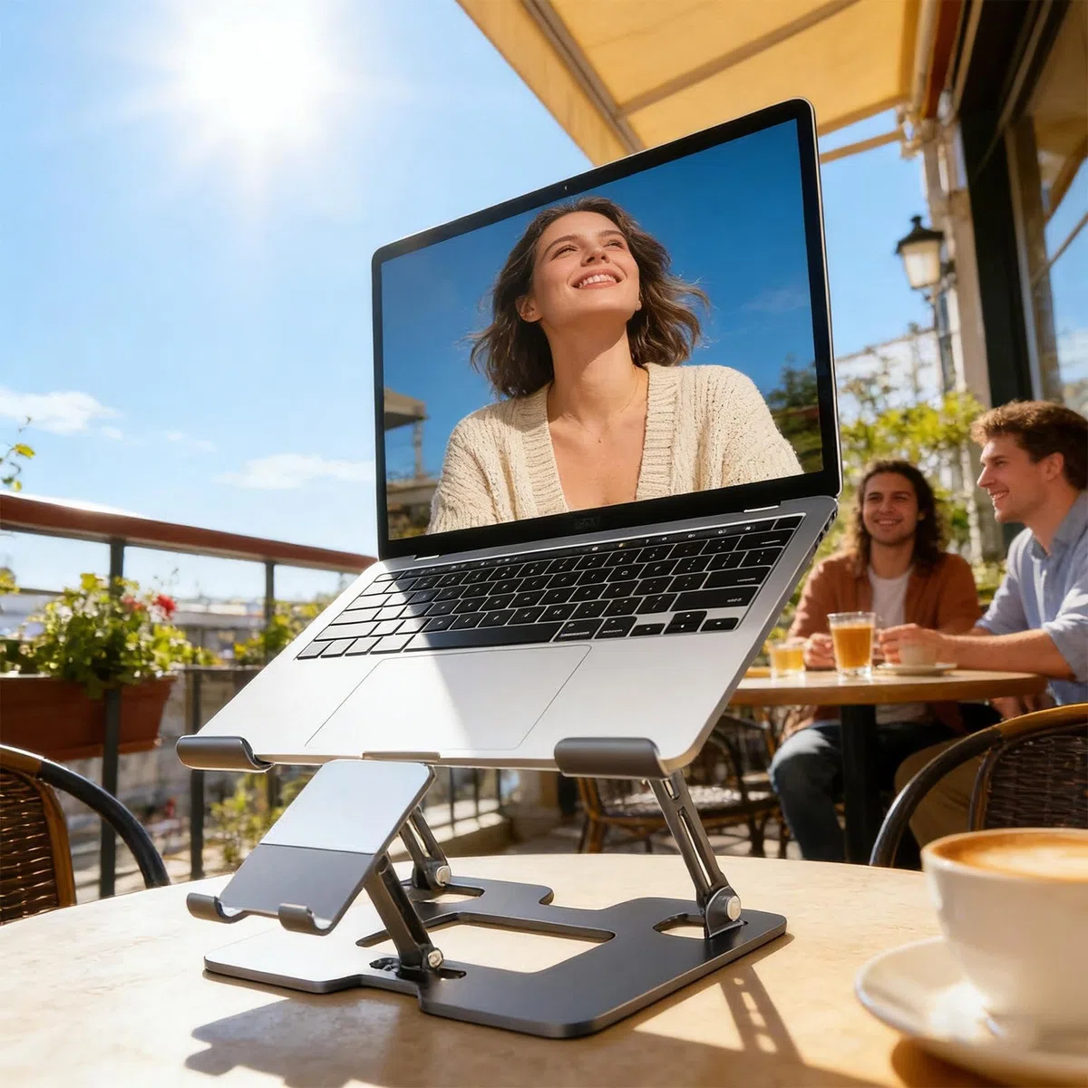 Podstawka Pod Laptopa I Telefon 5 Pozycji Regulacji Wysokości Chłodząca