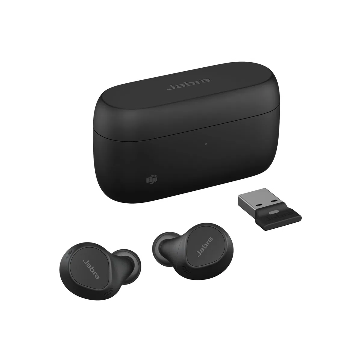 Jabra Evolve2 Buds Prawdziwie bezprzewodowe douszne słuchawki Bluetooth z aktywną redukcją szumów i technologią MultiSensor Voice z 4 mikrofonami - certyfikat Microsoft Teams i inne platformy. Czarne | Bluetooth, z aktywną redukcją szumów, technologią Mul