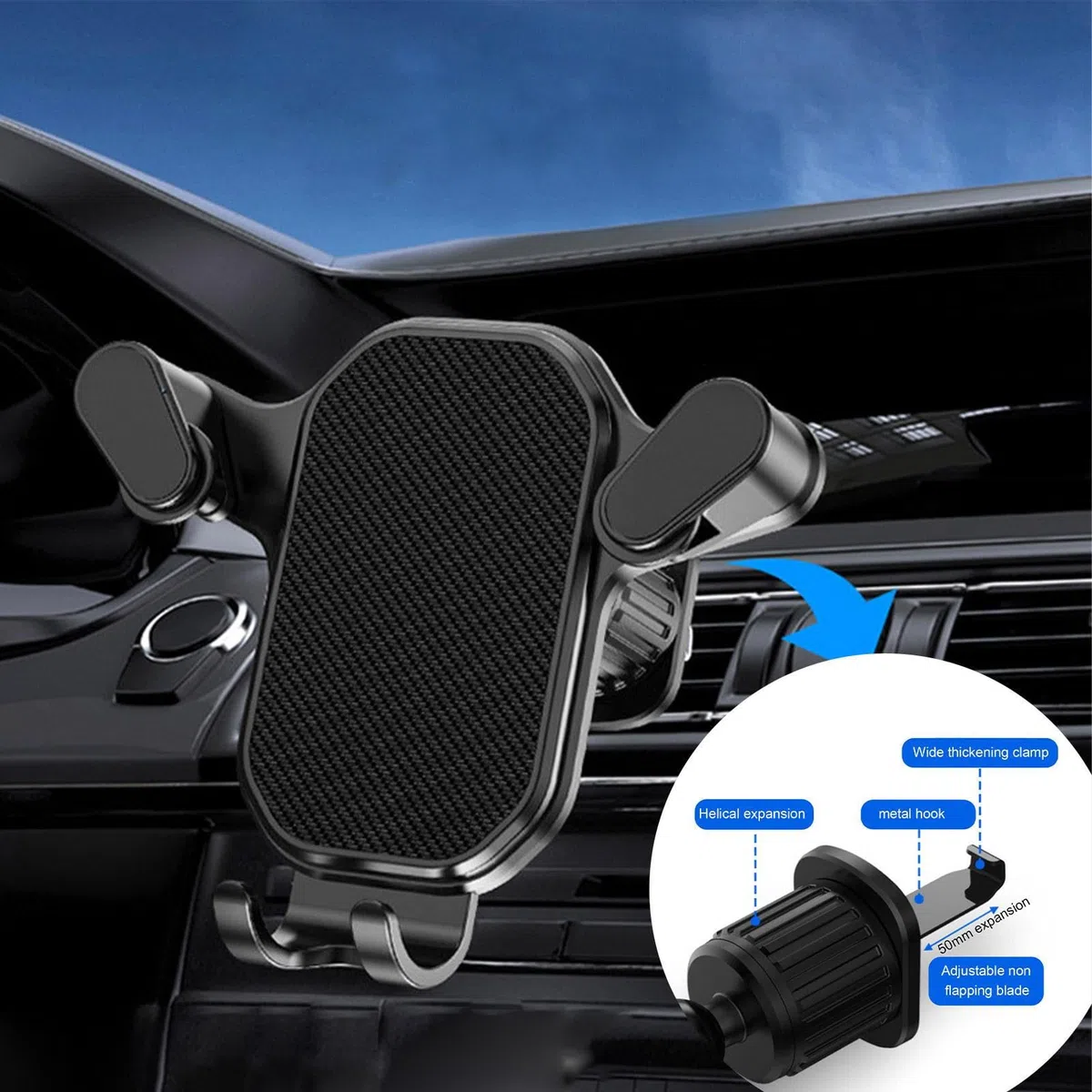 10 Pcs Uniwersalny uchwyt samochodowy odpowietrznik | Uchwyt telefon bez u?ycia r?k do odpowietrznika samochodowego | Air Vent Clip telefon komórkowy Samochodowe uchwyty Retorno