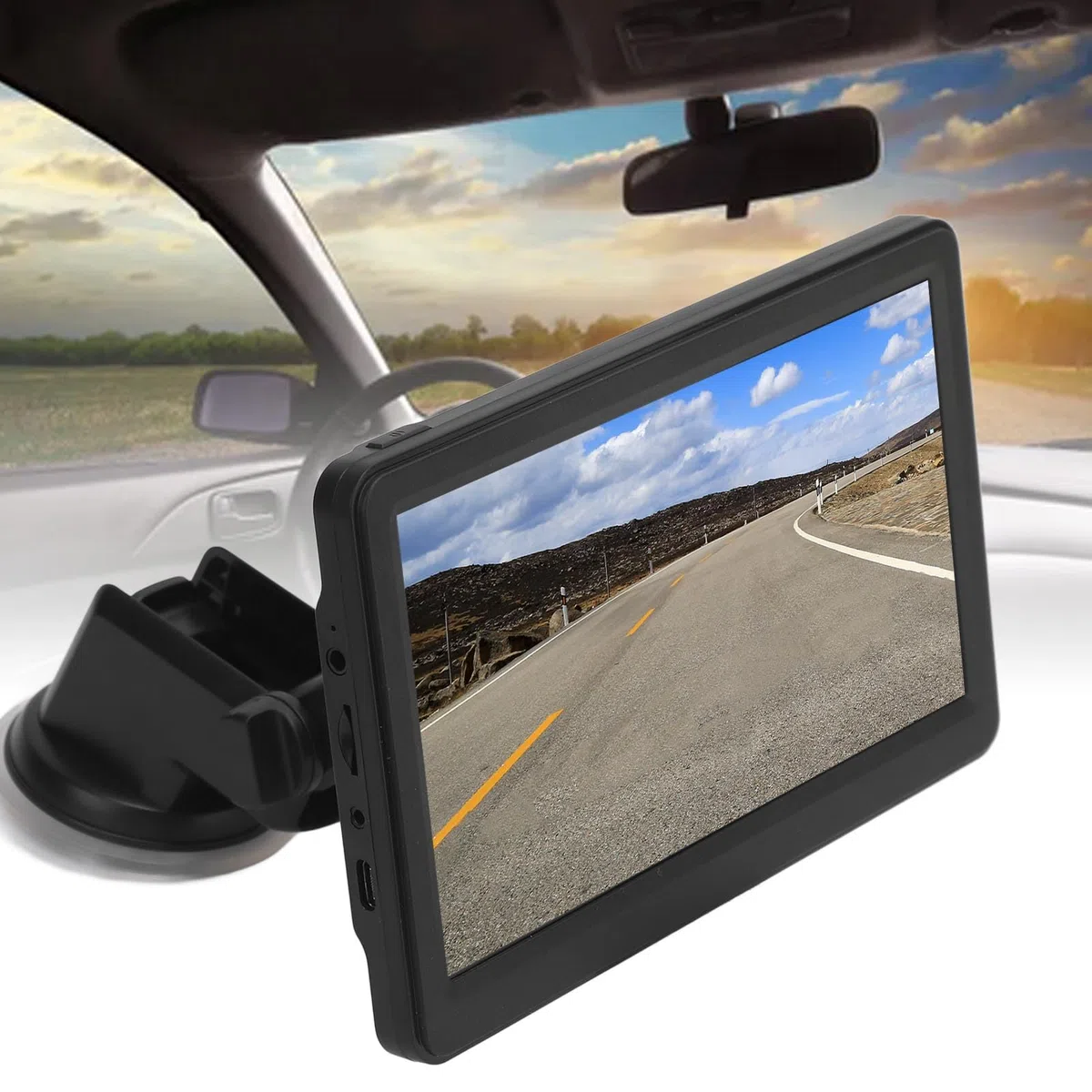 7-calowy nawigator GPS z funkcją CarPlay, AirPlay, dla samochodów, wysokiej jakości ekran IPS dotykowy, aktualizacje ruchu w czasie rzeczywistym, podwójny tryb Wi-Fi, obsługa kart pamięci do 256G, AVI