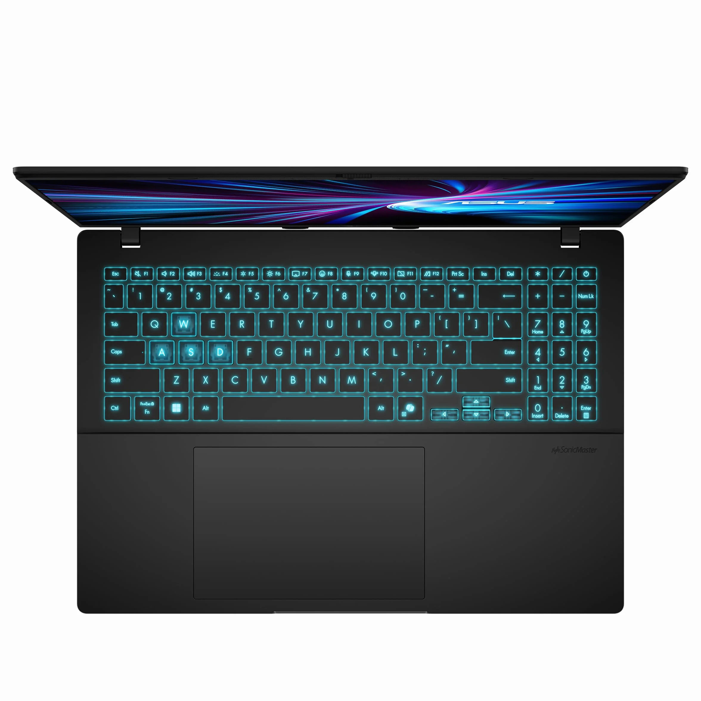 ASUS V16 V3607VM-RP011 WUXGA Gaming Laptop 144Hz, Intel Core 7 240H, 16 GB RAM, 1TB SSD, NVIDIA RTX 5060 8GB, bez systemu operacyjnego, czarny matowy, hiszpańska klawiatura QWERTY
