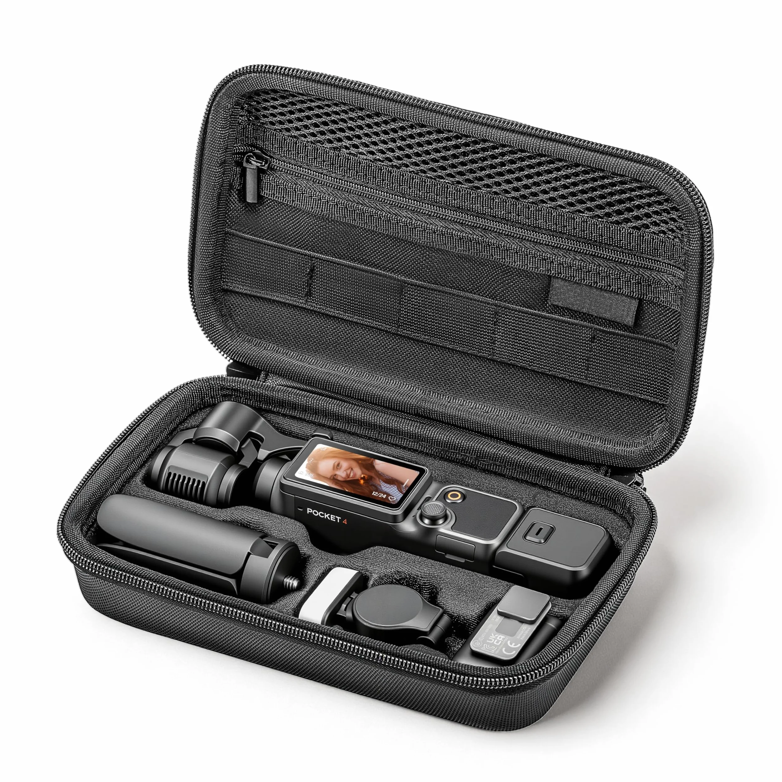 STARTRC PHOTO Osmo Pocket 4 kieszenie, gotowa do noszenia torba ochronna z poliuretanu (PU) na akcesoria DJI Pocket 4 Creator Combo, idealna w podróży, podczas vlogowania i oglądania filmów na świeżym