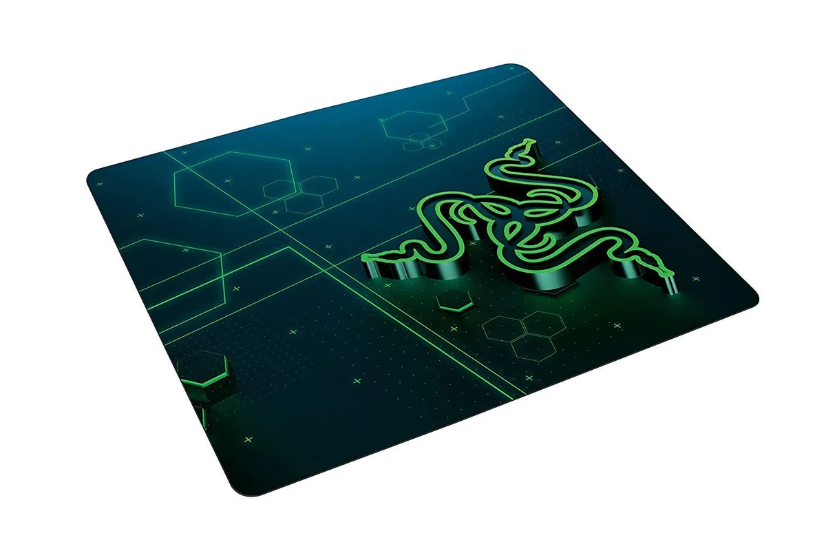 Razer Goliathkäfer – przenośna podkładka pod mysz gamingowa do gry na wynos, tkanina, niebieska/zielona, mobilna