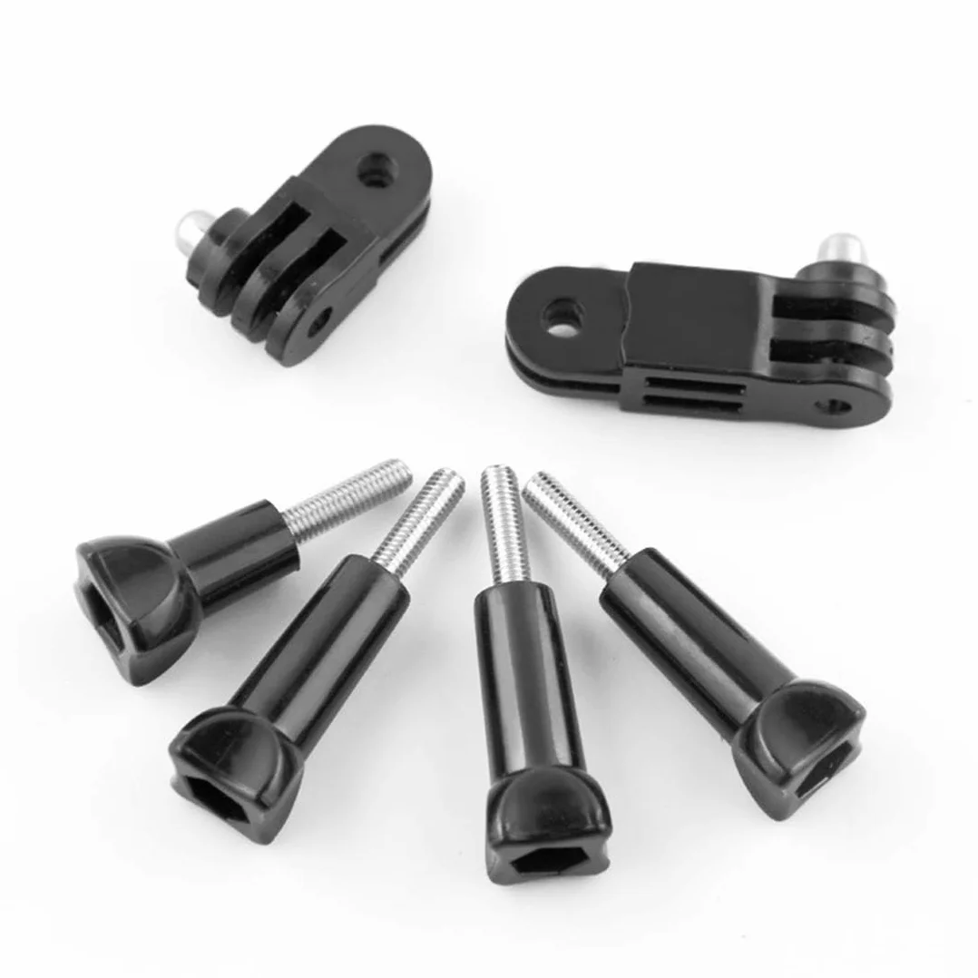 Zestaw 2 regulowanych ramienia przedłużającego, mocowanie na stałe przeguby z krótką i długą śrubą do kamery GoPro Hero 10, 9, 8, 7, 6, 5 i innych kamer sportowych