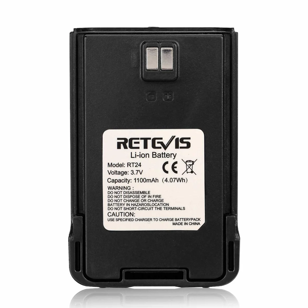 Bateria Retevis RT24 Walkie Talkie Oryginalna Bateria Litowo-Jonowa 3,7 V 1100 mAH RT24 Radiotelefon (2 Szt.)
