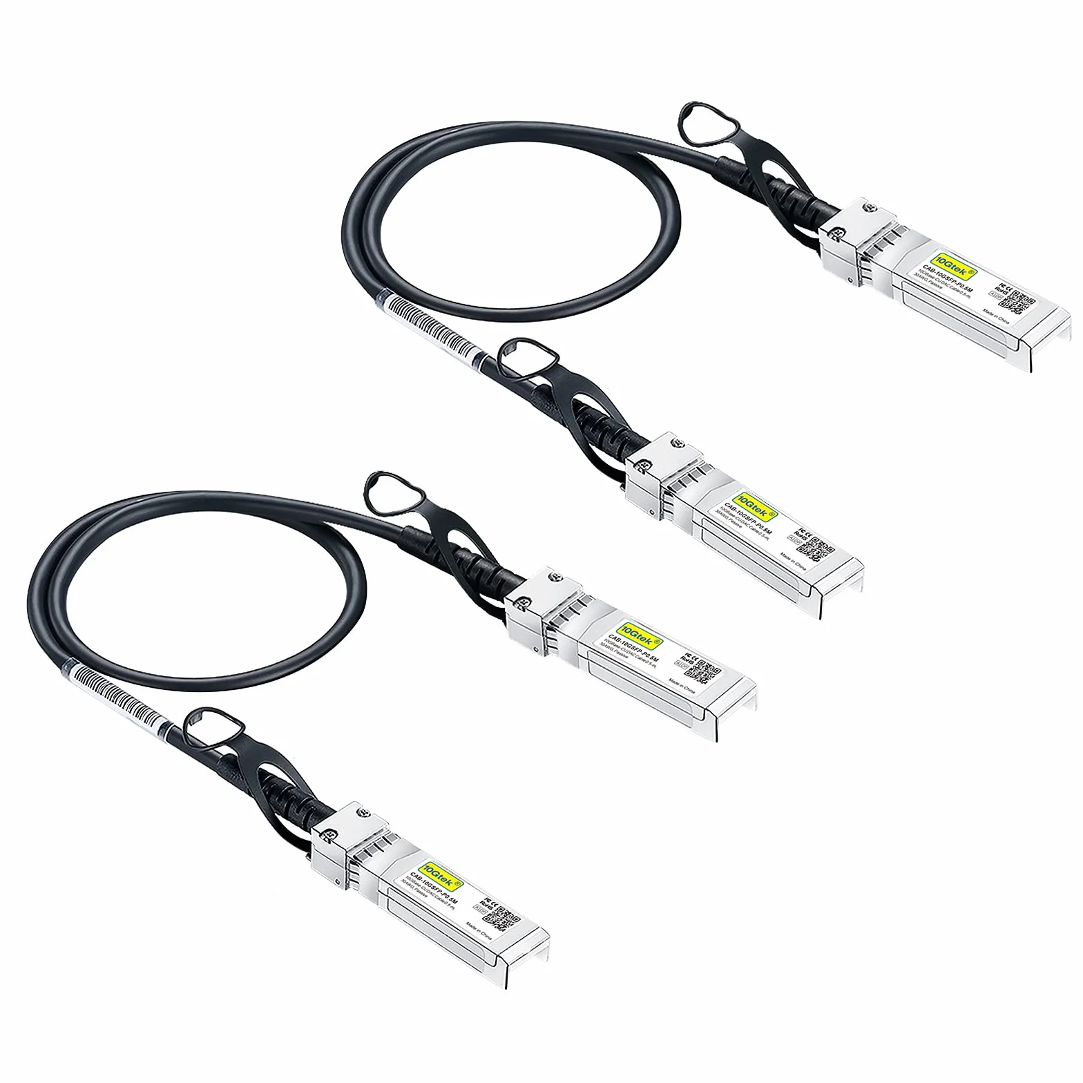 2 sztuki 10Gtek SFP+ DAC Twinax Kabel 0,3-metrowy (0,98 stóp), 10G SFP+ do SFP+ Direct Attach miedziany pasywny kabel dla Cisco, Ubiquiti UniFi, TP-Link, Netgear, D-Link, Zyxel, Mikrotik i inne