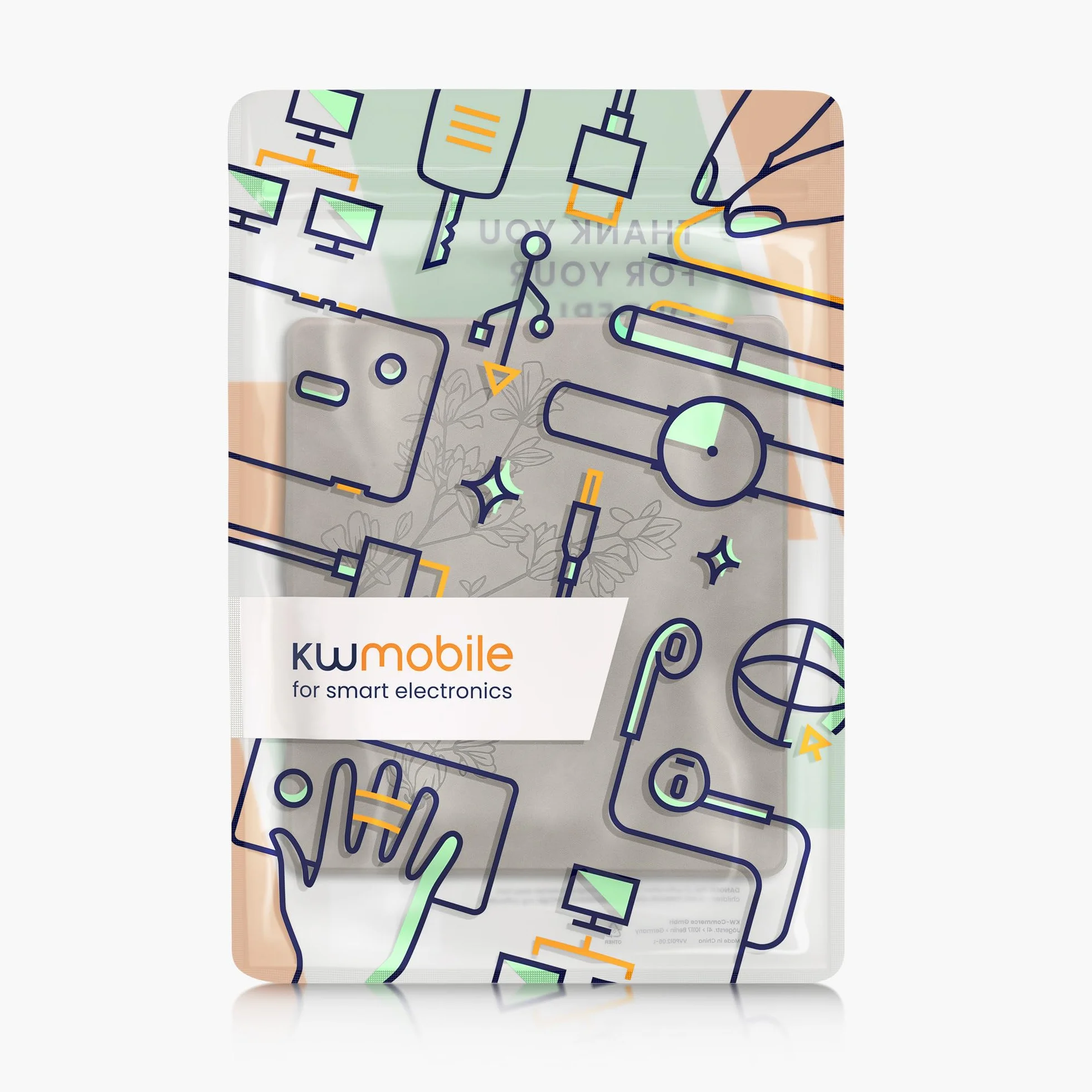 kwmobile Etui kompatybilne z Amazon Kindle Scribe (2024) pokrowiec - etui na czytnik e-booków - szary magnolie