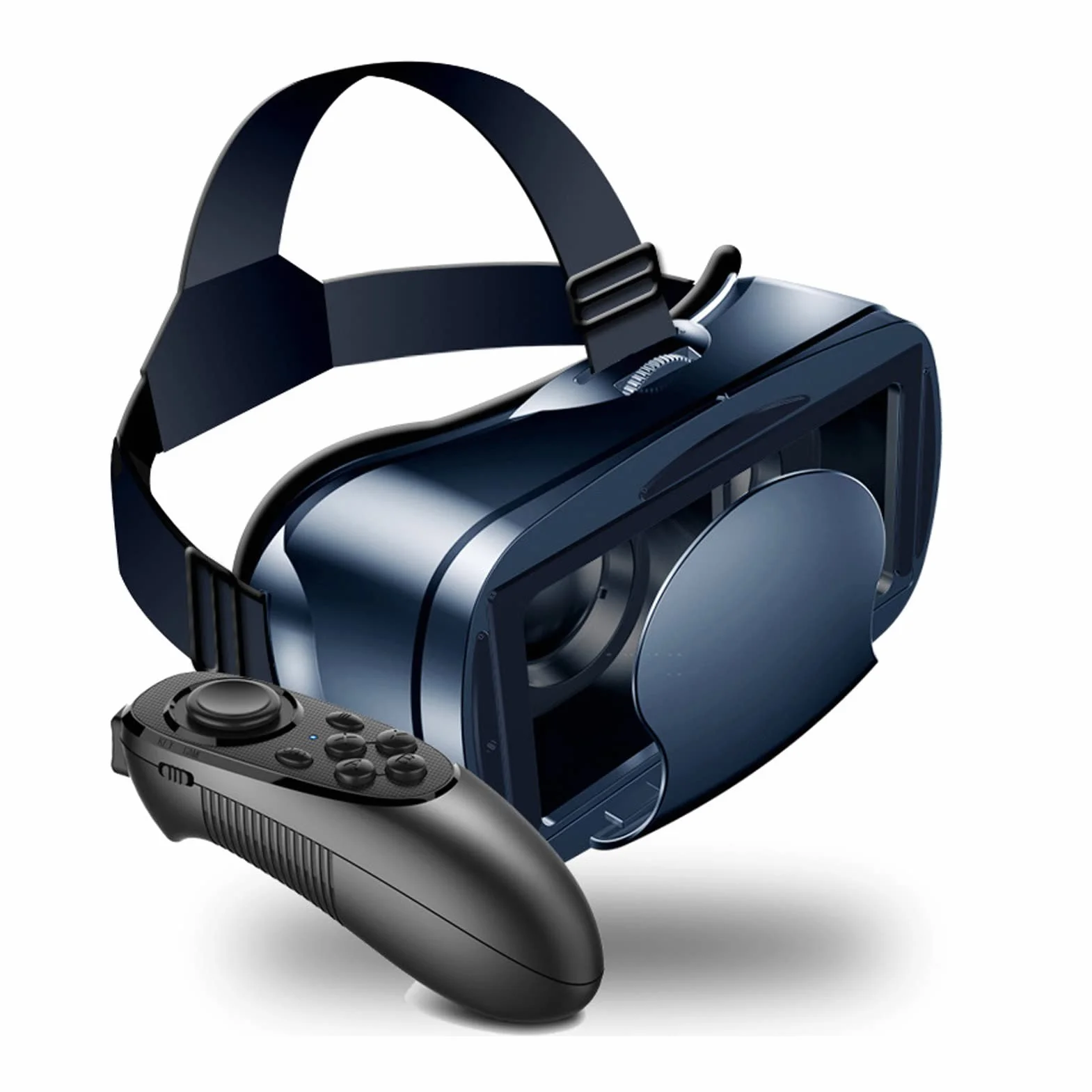 Okulary Wirtualnej Rzeczywistości, Ochrona Oczu Przed Niebieskim światłem, Zestaw Słuchawkowy 3D VR Pro z Pilotem, Okulary VR do Telefonu Komórkowego