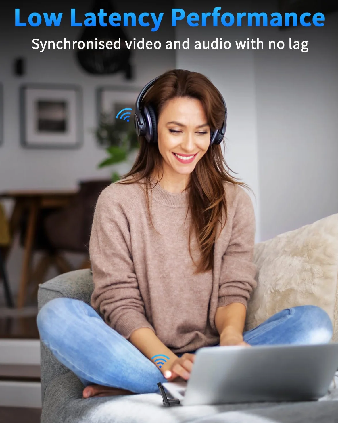ZEXMTE Adapter Bluetooth 5.4 USB do komputera, EDR i BLE, antena o wysokim wzmocnieniu, 180 m dalekiego zasięgu
