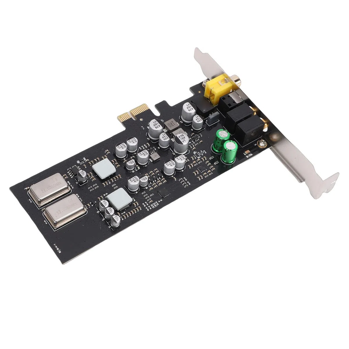 Sxhlseller Karta Dźwiękowa PCIE, Karta Dźwiękowa HiFi CM108AH z Przetwornikiem Cyfrowo-analogowym ES9018K2M, Optyczne Koncentryczne Wyjście Cyfrowe, kanał 7.1, 127 DB DNR, 24 Bity/96 KHz, dla/OS X/