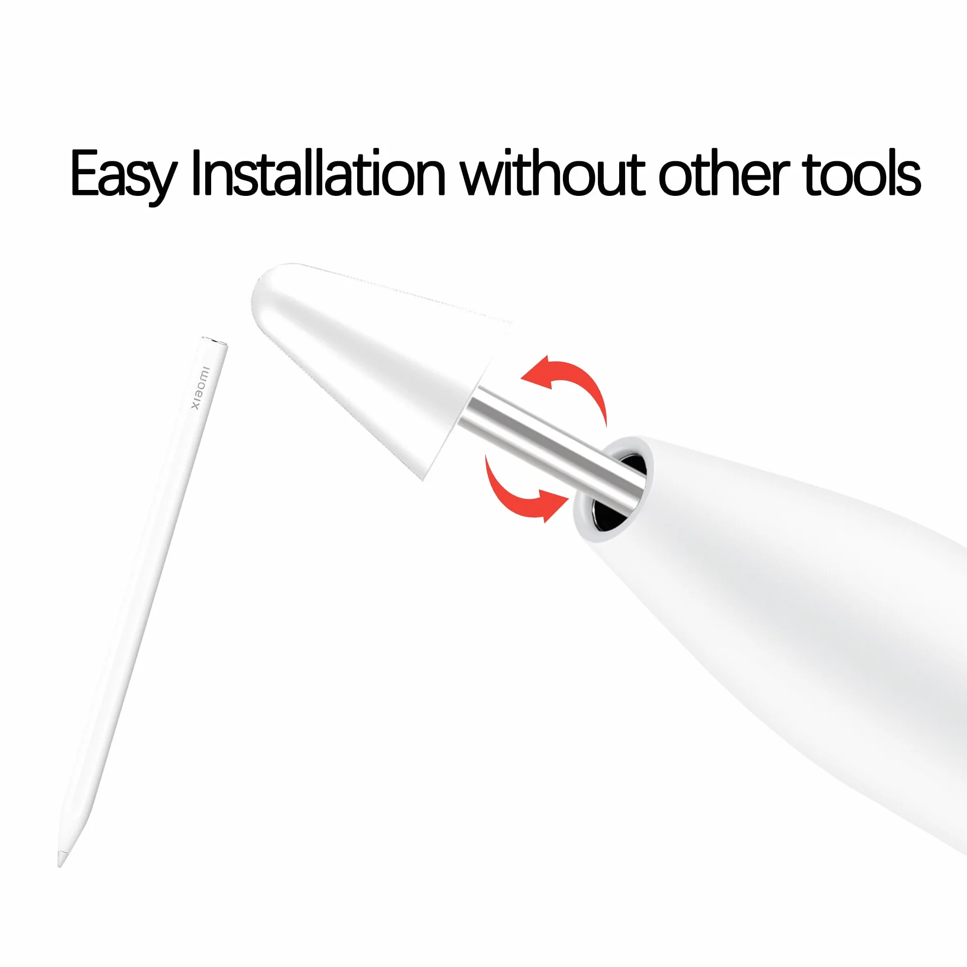 5 sztuk oryginalnych końcówek zamiennych do Xiaomi Focus Pen, rysik, końcówka dotykowa, końcówki do Xiaomi Pad 6S Pro 12,4" i Xiaomi Pad 7 Pro/7 11,2", precyzyjna kontrola, przyjazne dla ekranu, białe