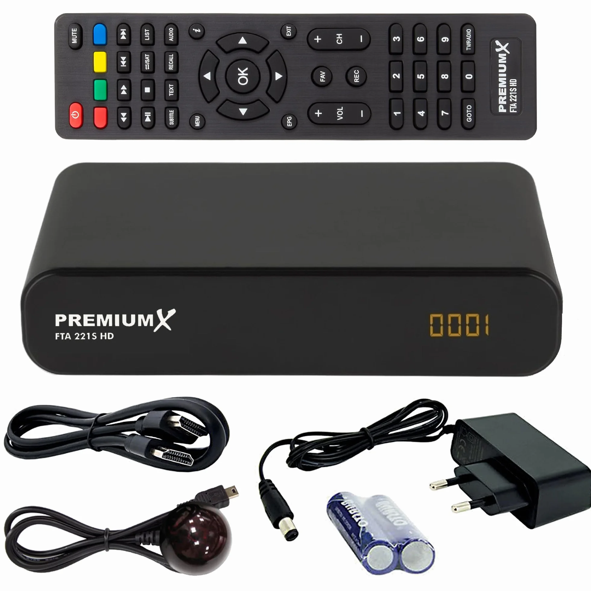 Odbiornik satelitarny DVB-S2 FTA HD 221S Unicable HDMI SCART USB Media Player