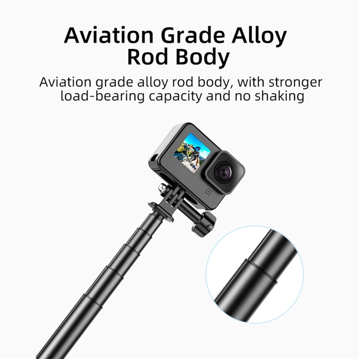 Wysuwany statyw Selfie Stick do DJI OSMO POCKET 3 / Action 4 o regulowanej długości 138cm drążek przedłużający do Insta360 ONE X3 / X2 Action Camera podstawa wspornik uchwyt akcesoria