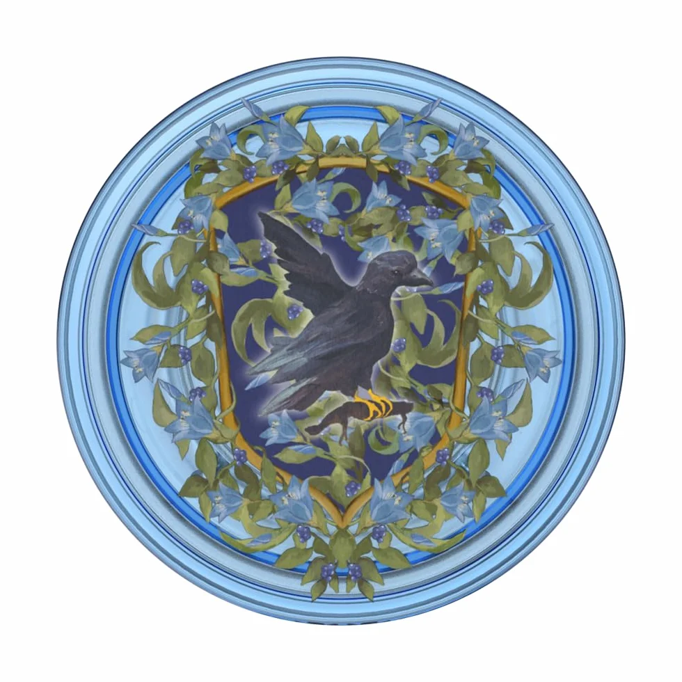 PopSockets uchwyt na telefon z rozszerzaną podpórką Harry Potter kwiatowy herb Ravenclaw