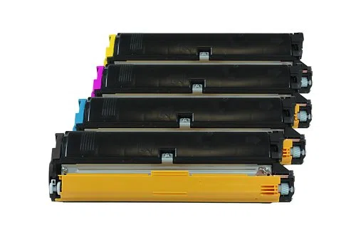Rebuilt do Konica Minolta Magicolor 2300 Series - Minolta QMS 2300/1710517005-171517008 - Toner zestaw ekonomiczny czarny, cyjan, magenta, żółty - na ok. 4 x 4500 stron (5% pokrycia)
