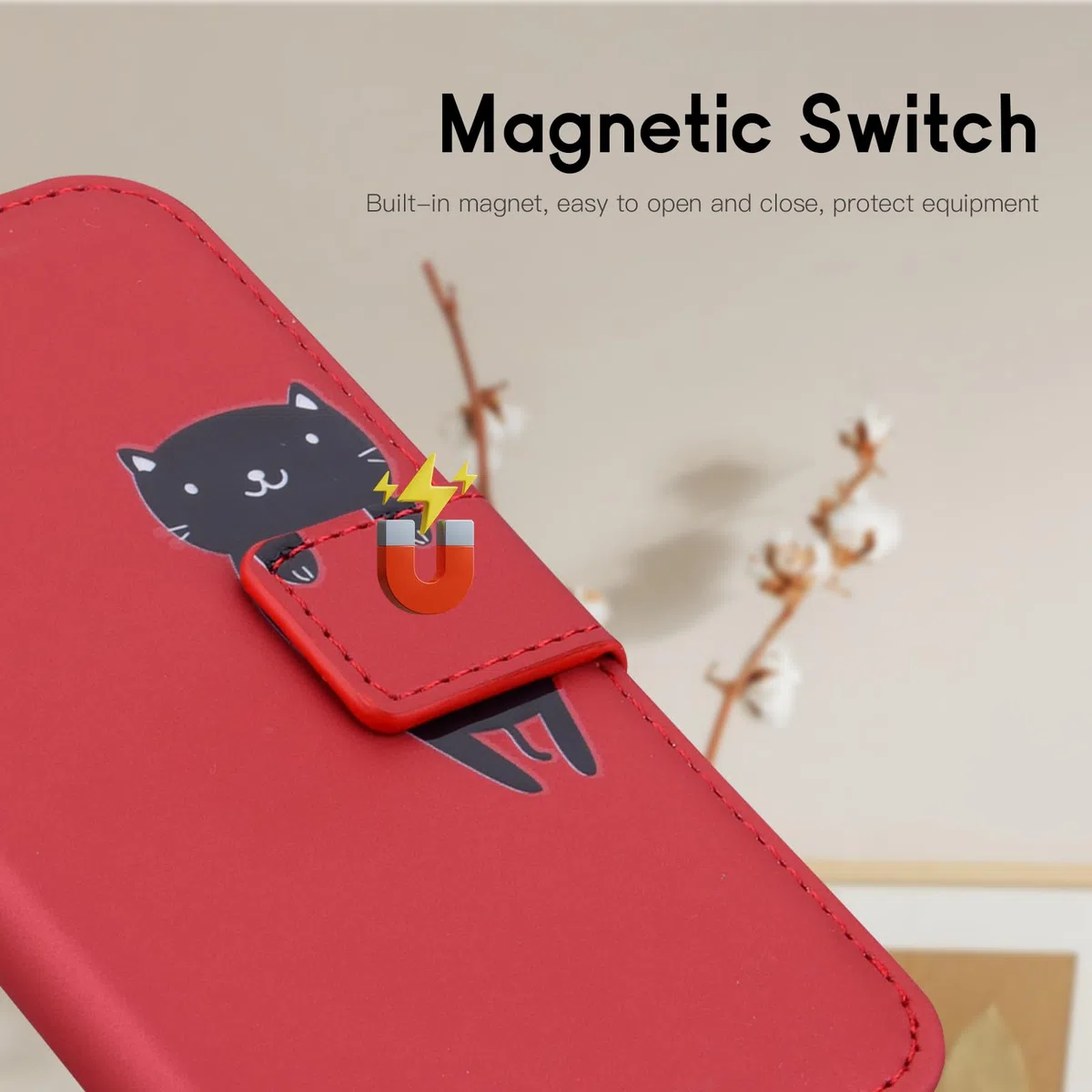 Etui Motorol Kompatybilny z Motorola Edge 50 Neo, Magnetyczny Portfel