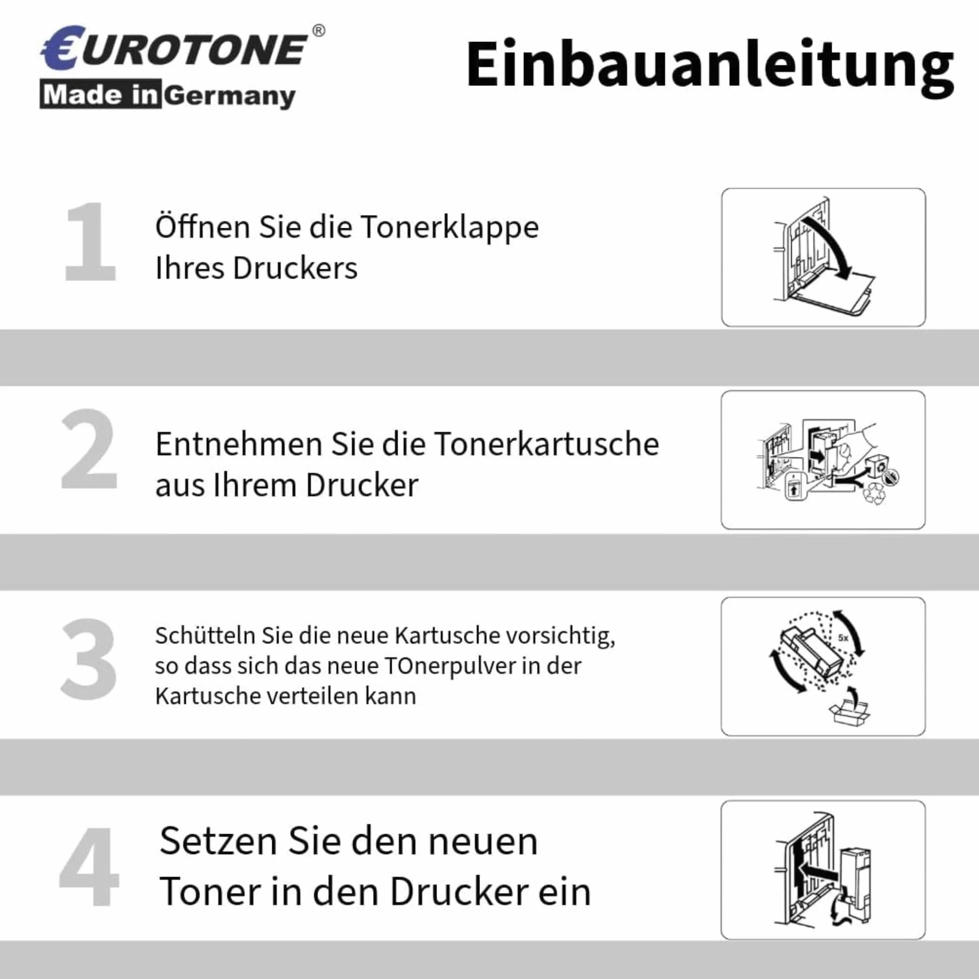 4-częściowy zestaw alternatywny toner Eurotone zastępuje CB540A-43A regenerowany zamiennik do HP Color LaserJet CP1210 CP1213 CP1214 CP1215 CP1216 CP1217 / CP1513 CP1514 CP1515 CP1516 CP1517 CP17 CP17 CP17 CP17 CP17 518 CPP 1519 / CM1312 CM1512 - kompatyb