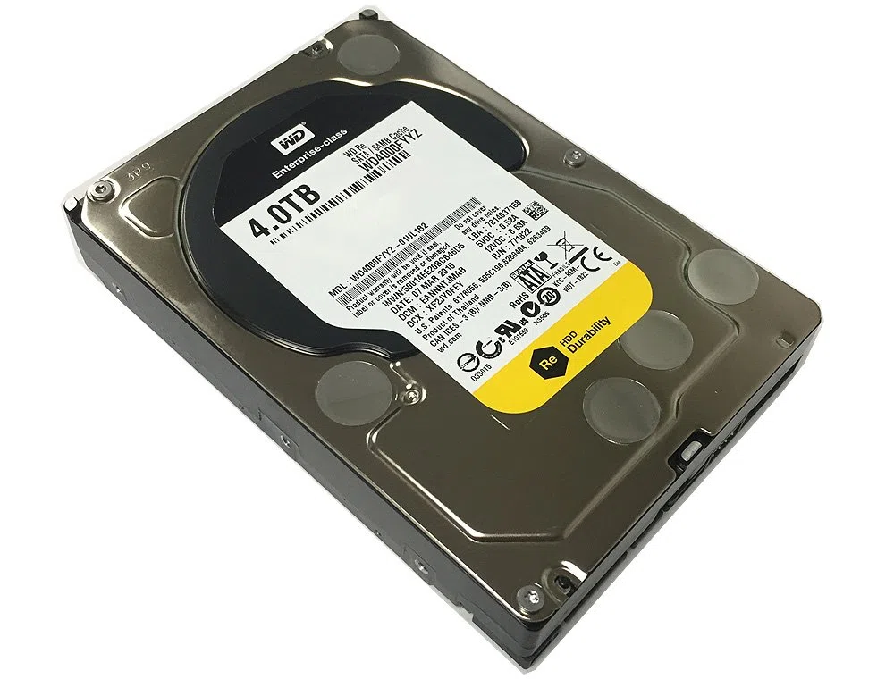 Western Digital RE WD4000FYYZ 4 TB 7200 RPM 64 MB Cache SATA 6,0 Gb/s 3,5 cala Enterprise wewnętrzny dysk twardy - OEM z 3 letnią gwarancją