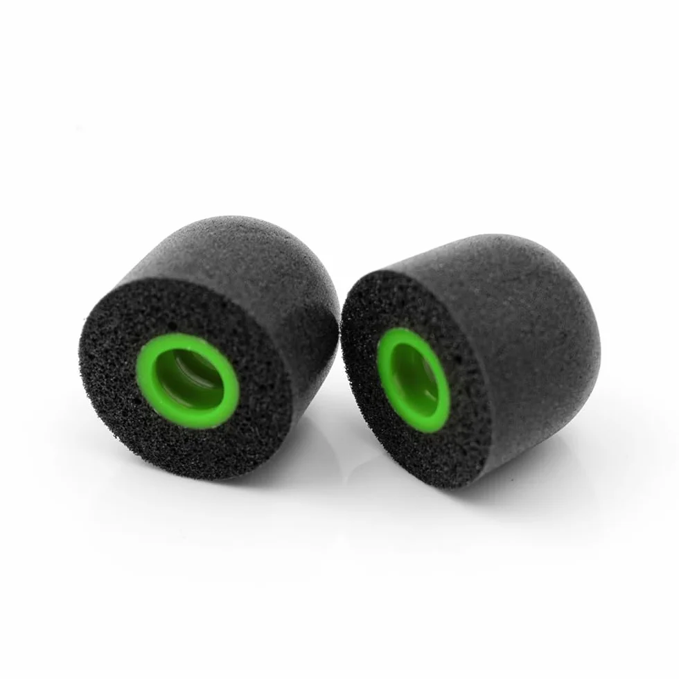 Linsoul Tripowin TP45 spiralny rowek z pianki pamięciowej, 2 pary zatyczek do uszu do monitora do uszu, odpowiednie do dyszy słuchawek 4,5 mm - 6,5 mm (L)
