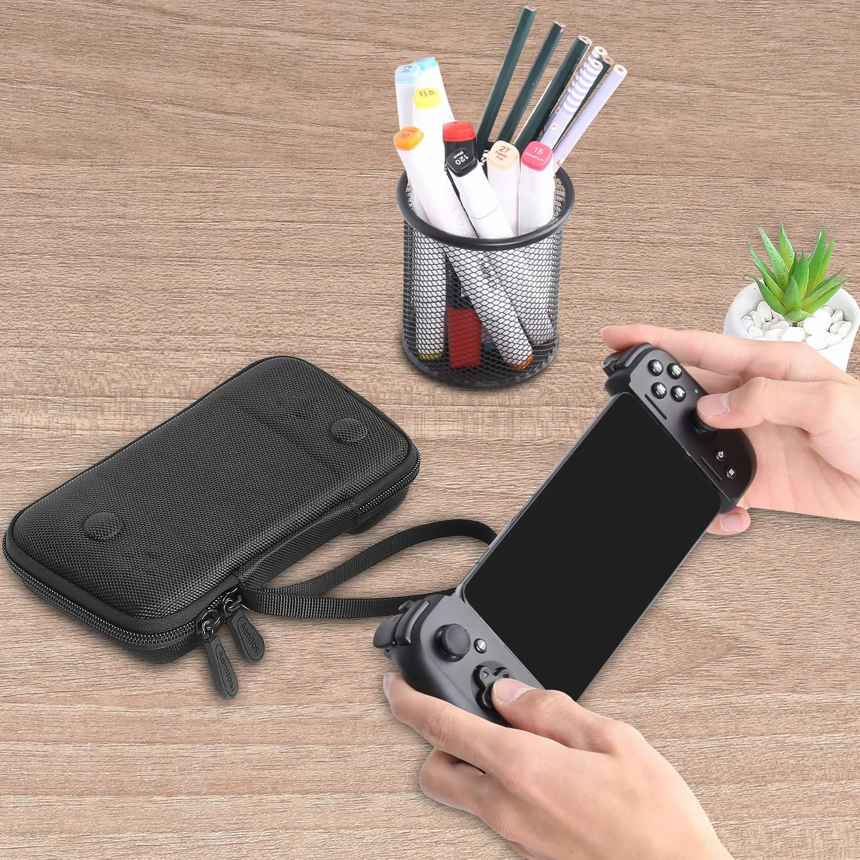 Etui Aenllosi do Razer Kishi V2, twarde etui na kontroler do gier, czarne