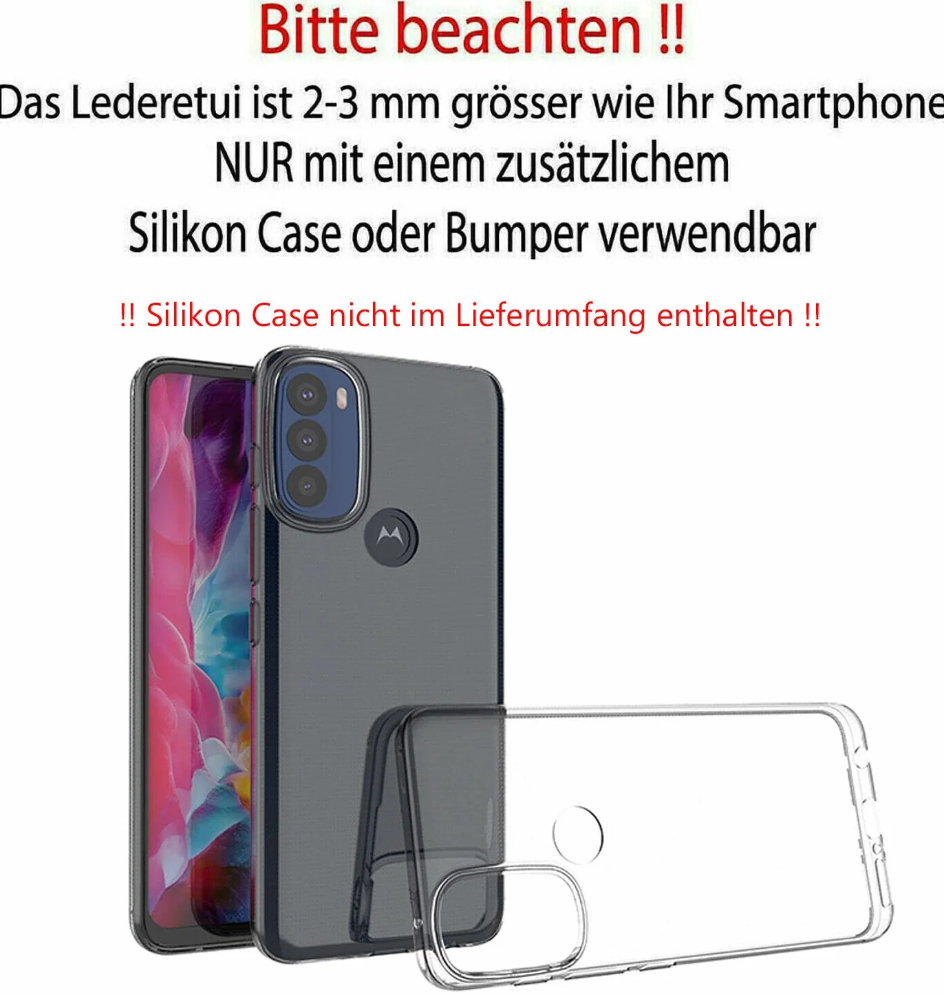 Suncase Prawdziwy skórzany pokrowiec etui kompatybilne z Motorola Edge 30 Pro czarny