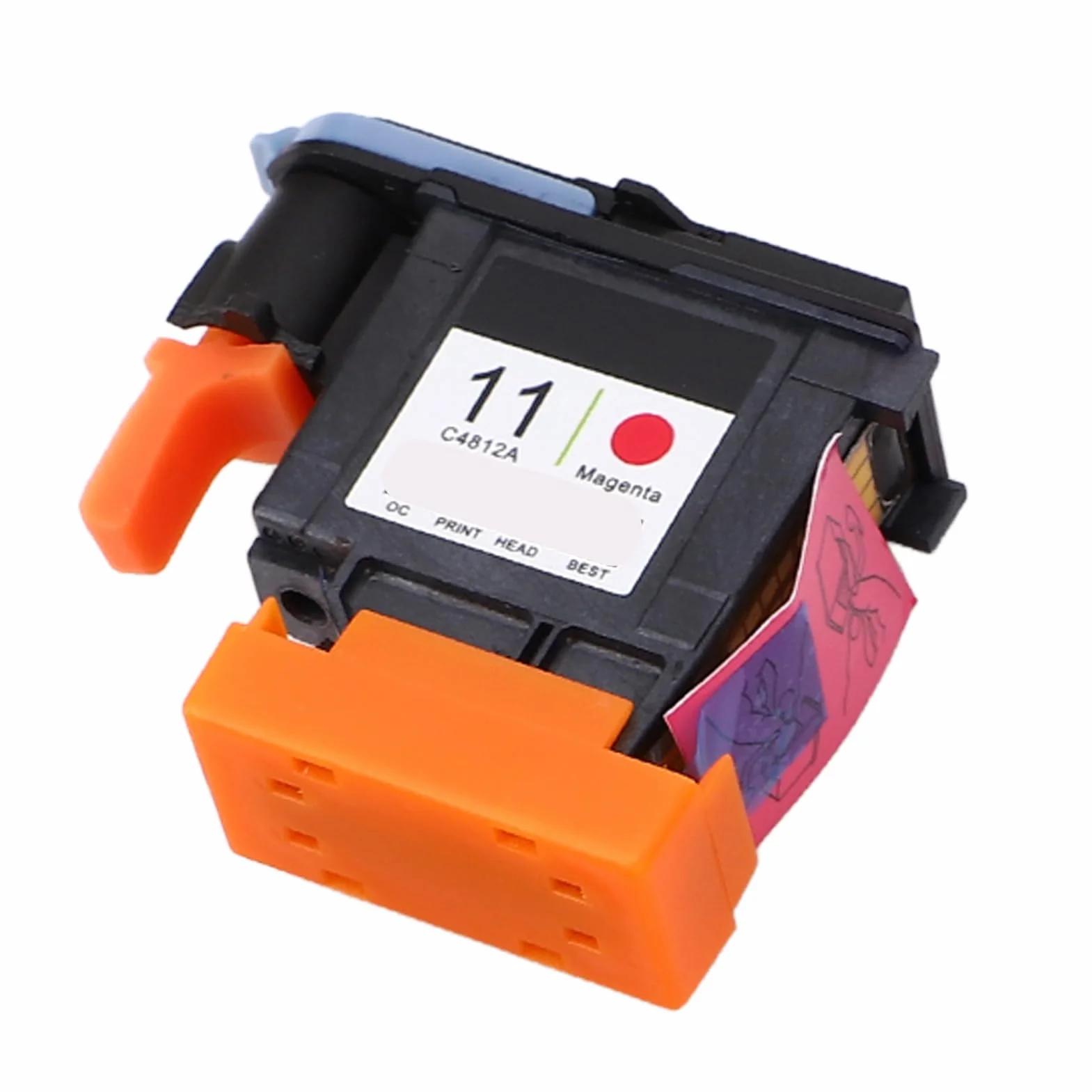 KIMISS Głowica drukująca for Designjet 100 110 111 500 510 800 813 850 – 4 szt. (CMYK) – wymienna, wysokiej jakości