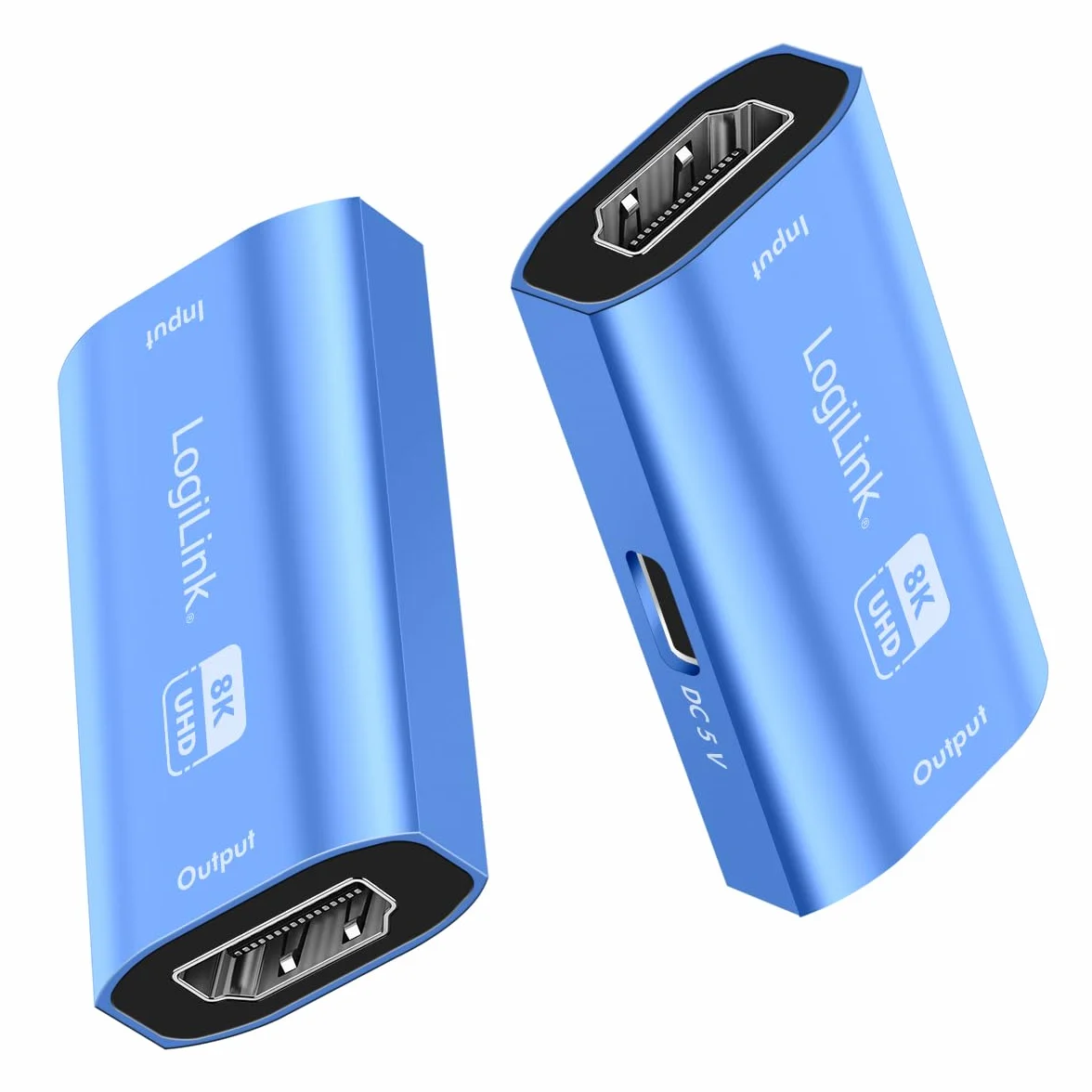 LogiLink HD0064 - wzmacniacz HDMI do 20 m w Ultra HD 8K/60 Hz, HDCP 2.3