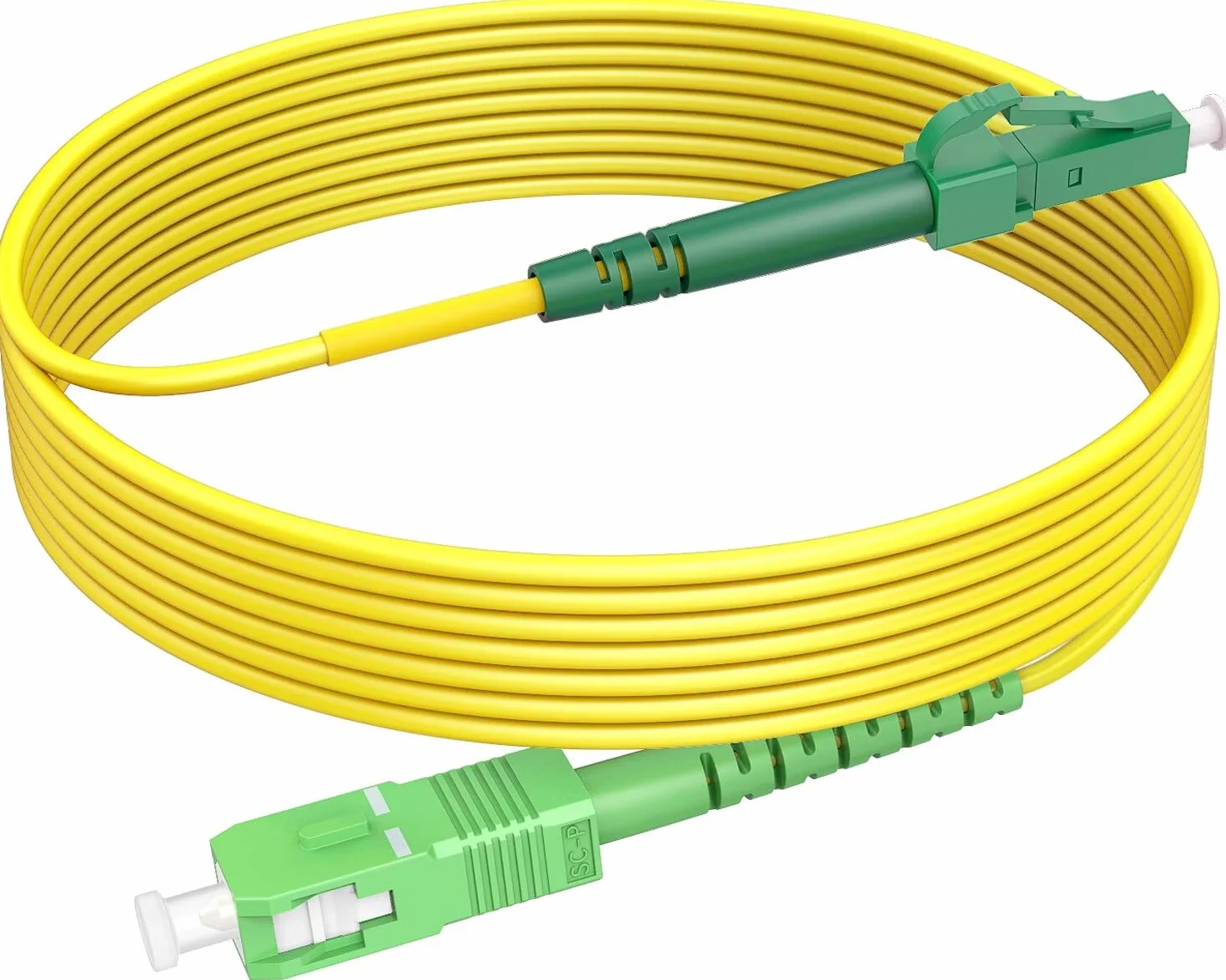 Kabel światłowodowy SC/APC do LC/APC OS2 Singlemode 9/125 μm LSZH FTTH 2 m