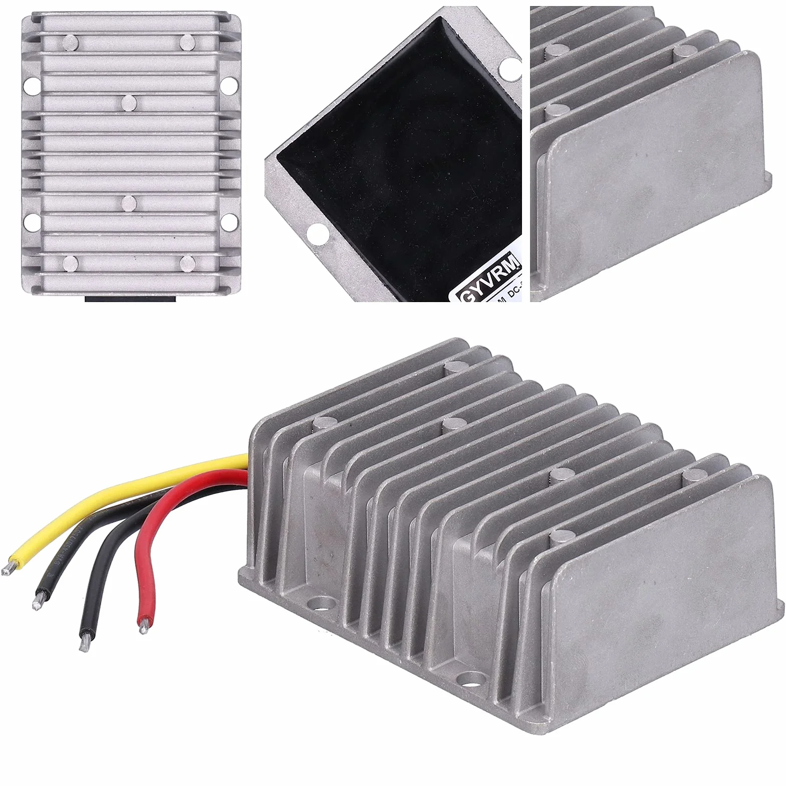 Fafeicy Konwerter DC-DC 36V 48V do 24V 30A 720W, Regulator Napięcia, Wodoodporny IP67, Aluminium