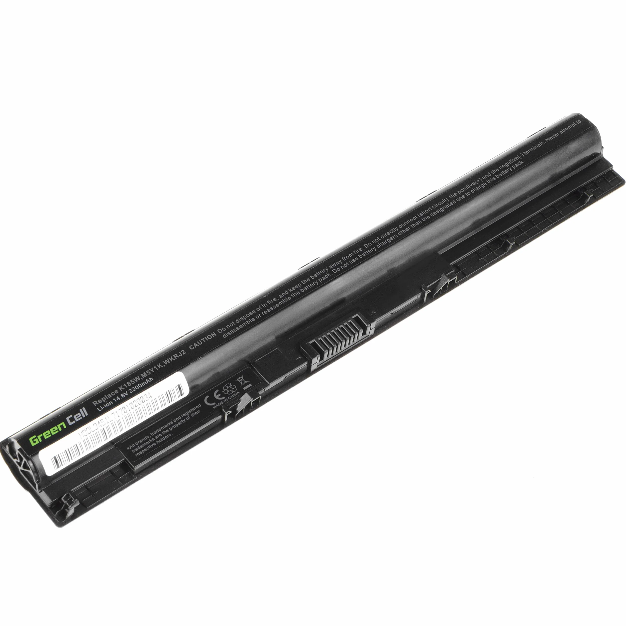 Green Cell Bateria K185W M5Y1K WKRJ2 do Dell Inspiron 14 3451 3452 15 3551 3552 3555 3558 3559 3567 5551 5552 5555 5558 5559 17 5755 5758 5759 Latitude 3470 3570 Vostro 3568 (2200mAh 14.8V Czarna)