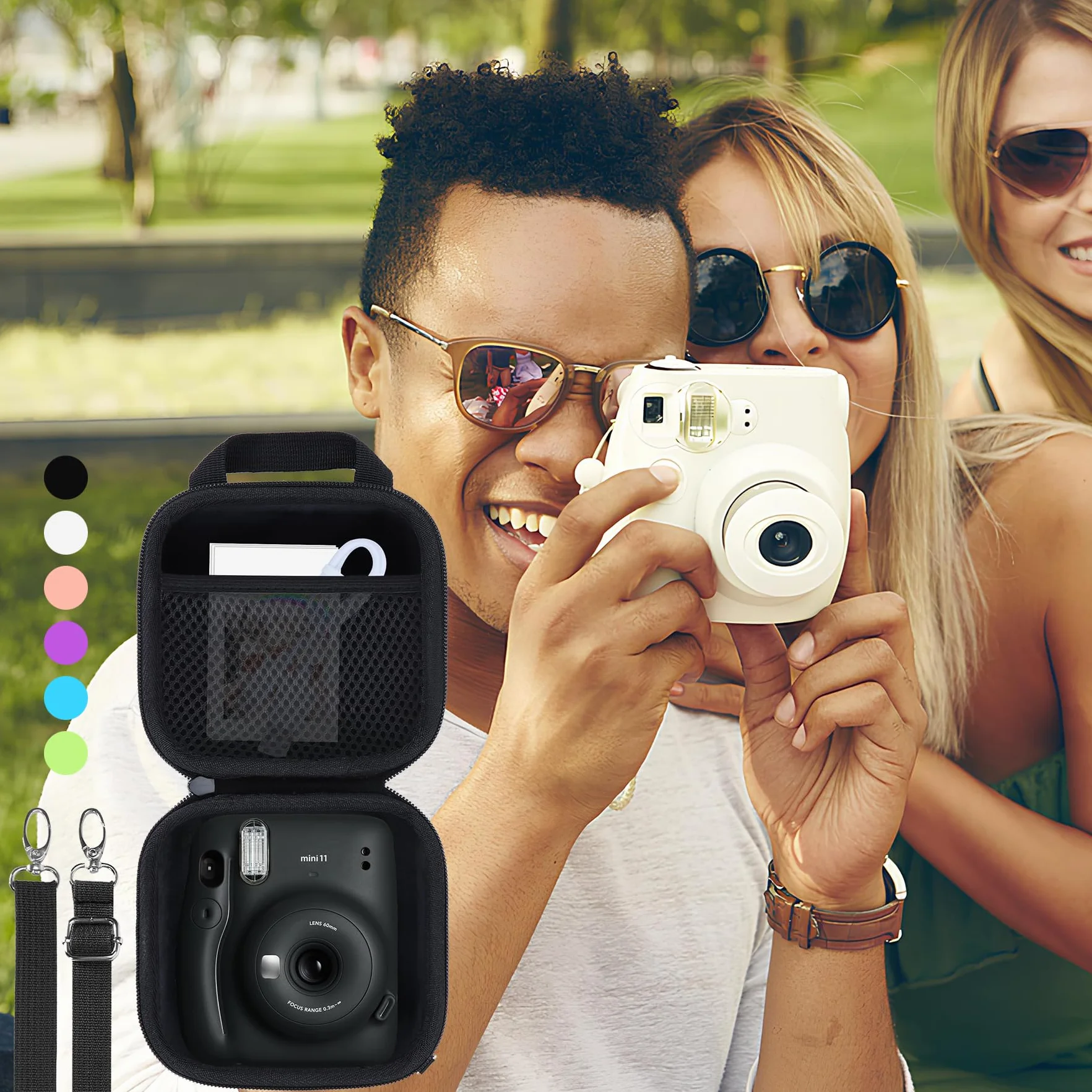 Fujifilm INSTAX Mini 12/11 Twarde Etui Czarne