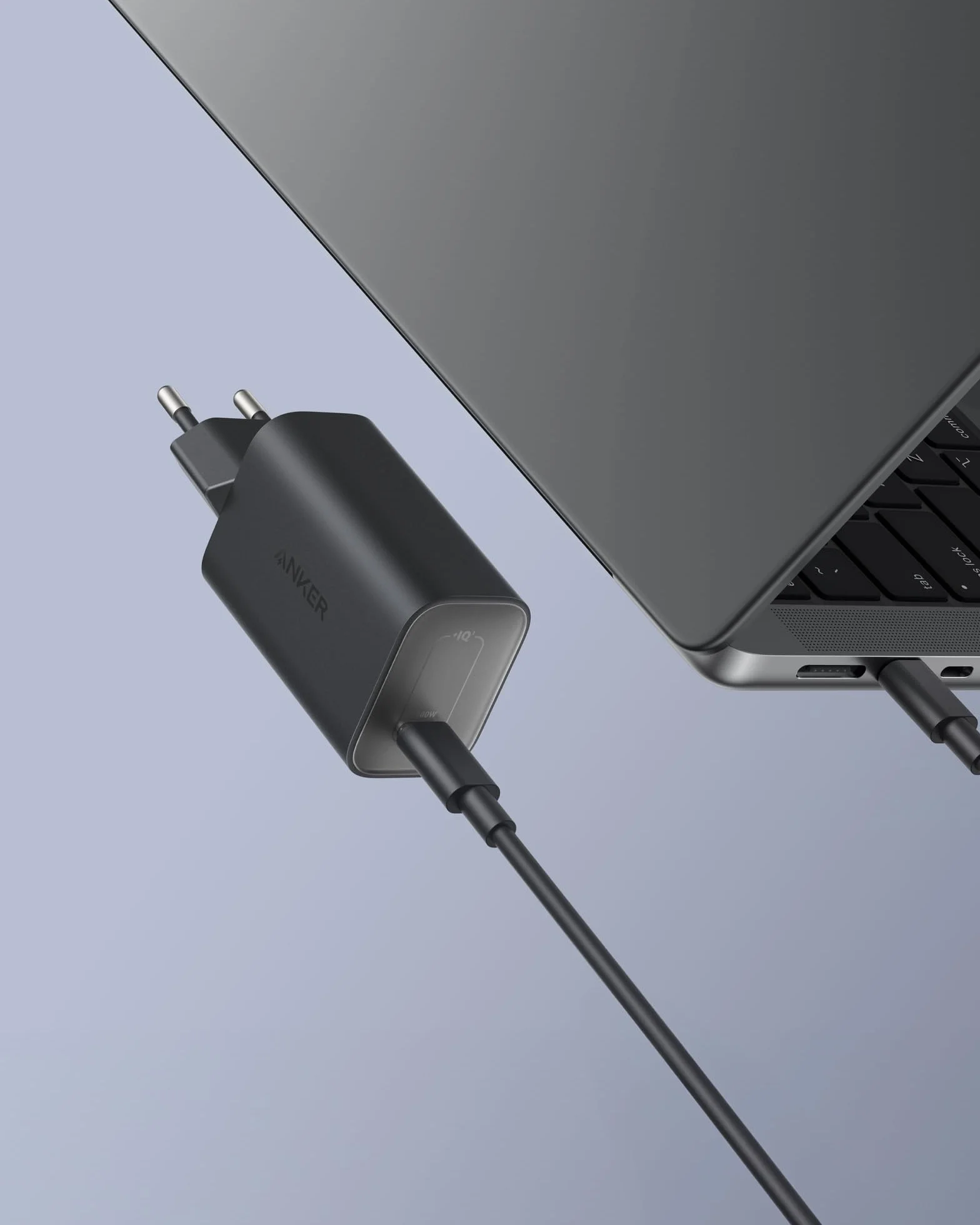 Anker Nano Ładowarka 100 W, Ładowarka 100 W do MacBooka, Zasilacz do MacBooka, iPada, iPhone’a 17/16, Galaxy oraz wszystkich urządzeń USB‑C, w zestawie kabel USB‑C 1,8 m (czarny)
