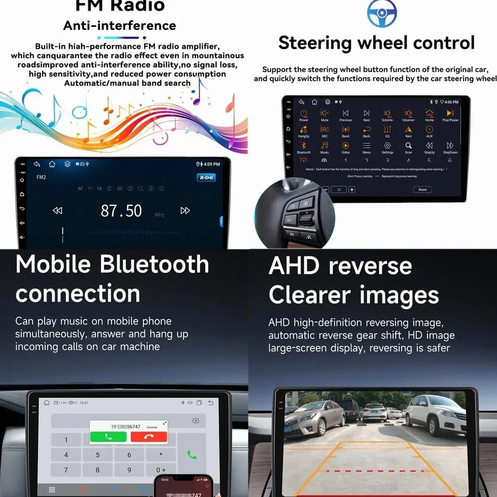 Ekran Apple Car Play I Android Auto dla Volkswagen Touareg I 1 GP 2002-2010 Odbiorniki Car Audio, Wyświetlacz Hd, Przenośna Nawigacja Na Żywo, Odtwarzacz Muzyki I, 8 Rdzeń 4G+64G