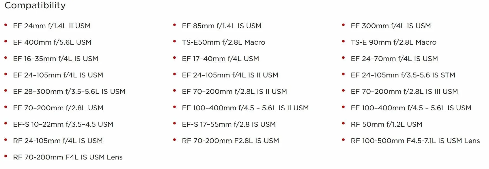 Canon Pokrywa obiektywu E-77 II