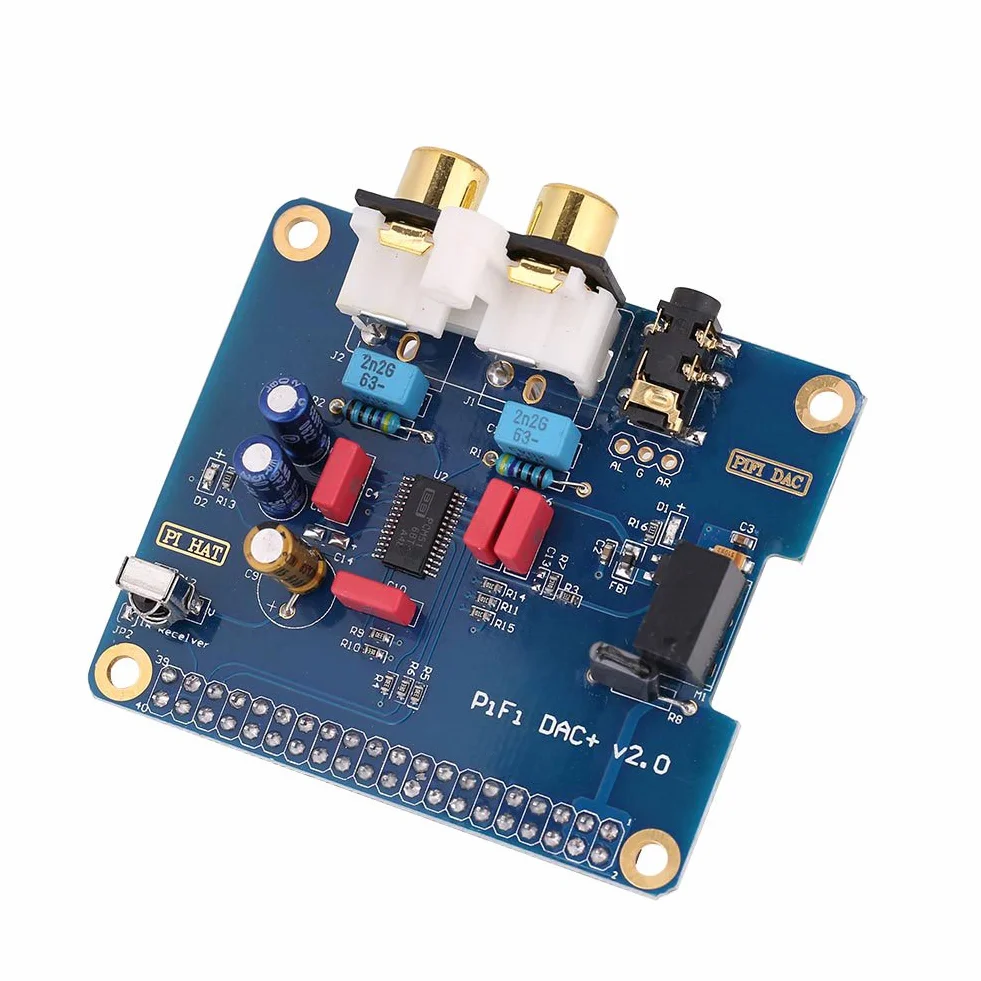 Vbestlife I2S Interfejs HiFi DIGI DAC Cyfrowy Moduł Karty Dźwiękowej do Raspberry Pi 3 Model B / 2B / B