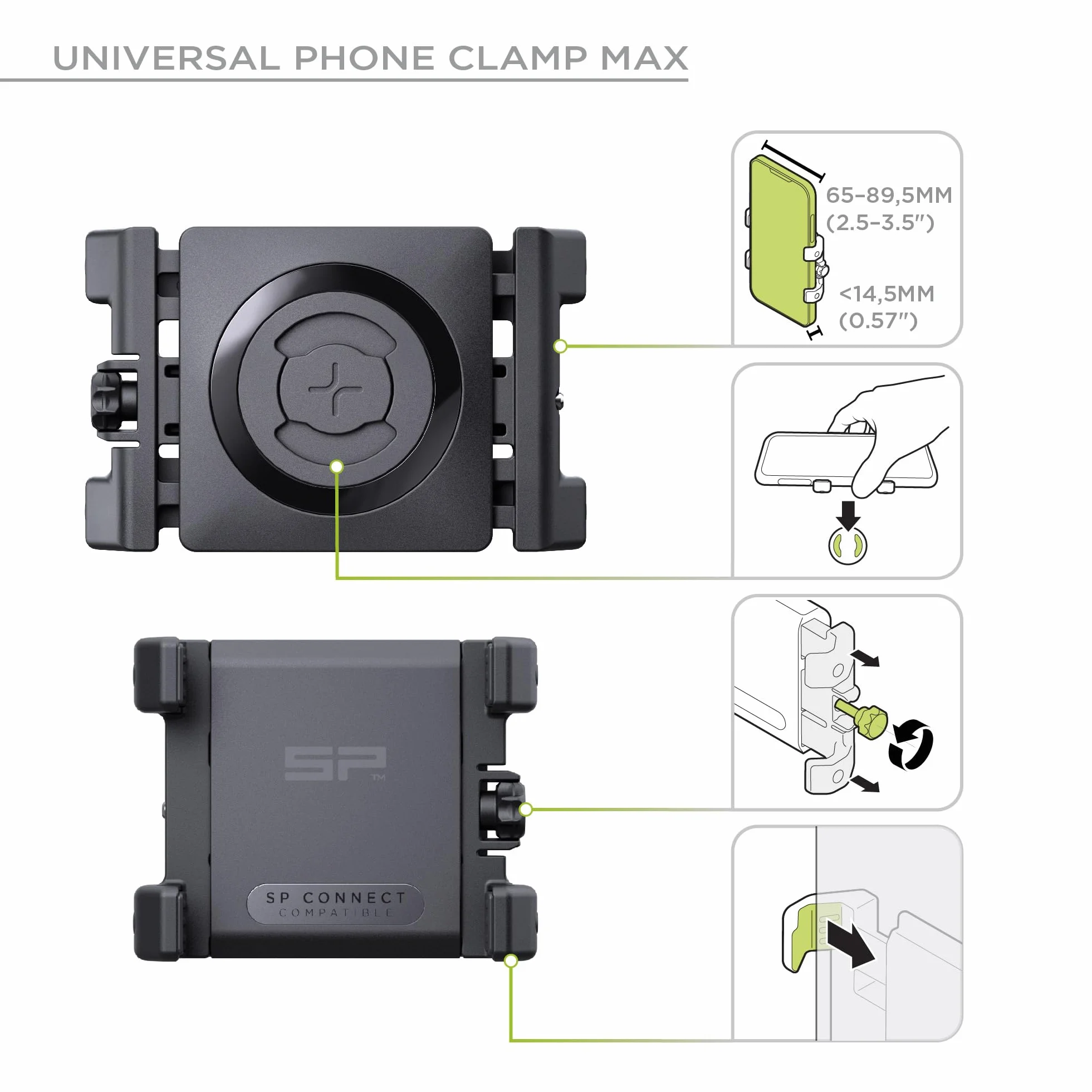 SP CONNECT Bike Bundle uniwersalny zacisk