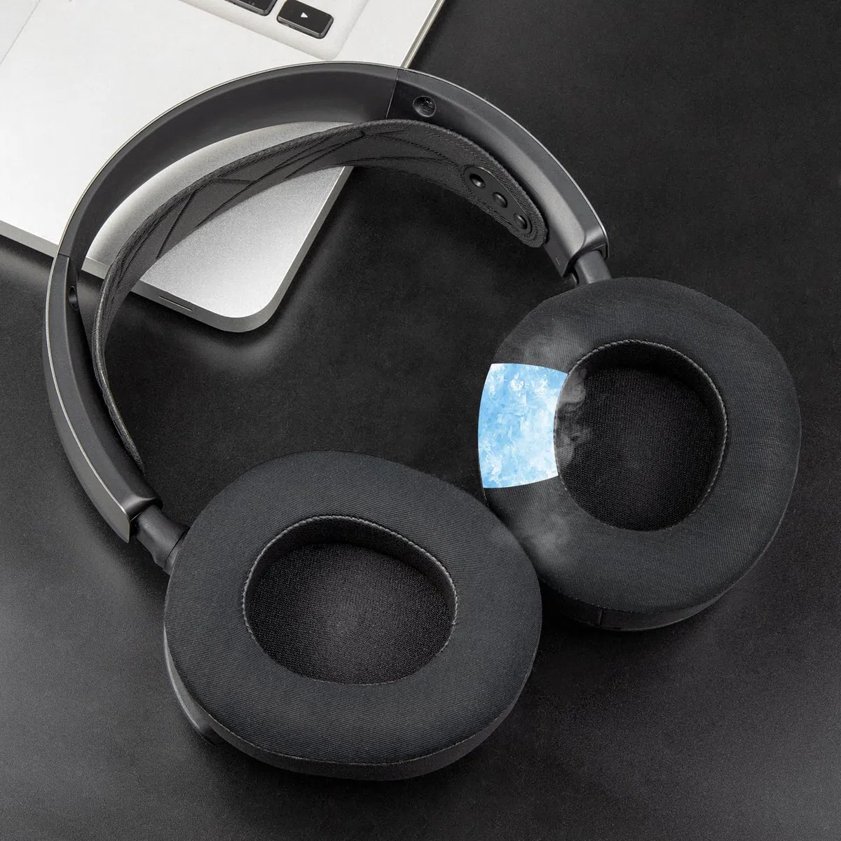SOULWIT Wymienne nauszniki z chłodzącym żelem do Steelseries Arctis Nova Pro Wireless/Arctis Nova Elite słuchawek, nauszniki z pianką izolującą hałas o dużej gęstości, zwiększona grubość