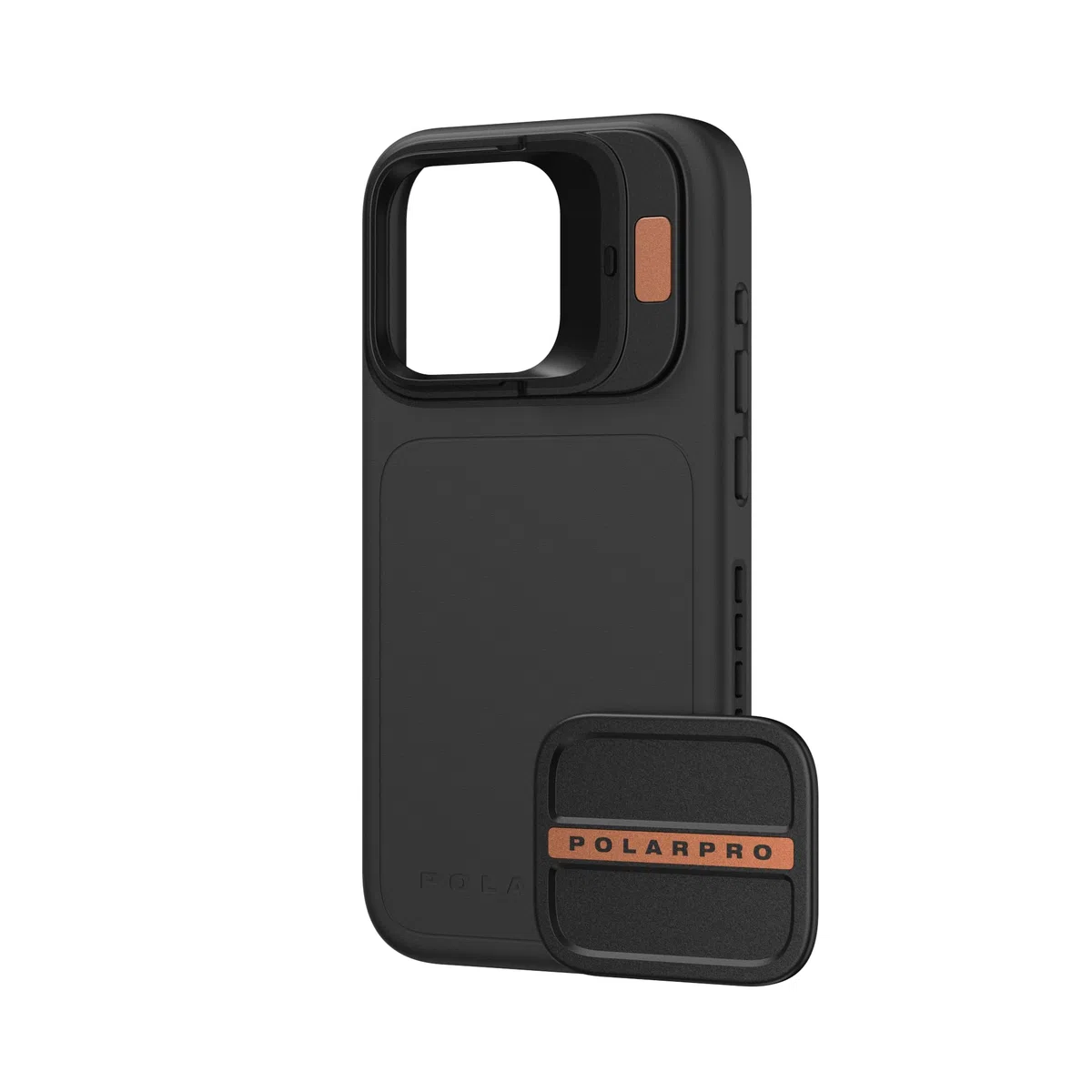 PolarPro - LiteChaser iPhone 15 Pro Case incl. Defender - w kolorze nero - nowe, bardziej wytrzymałe etui MagSafe - telefon do fotografii/wideografii - Uproszczone
