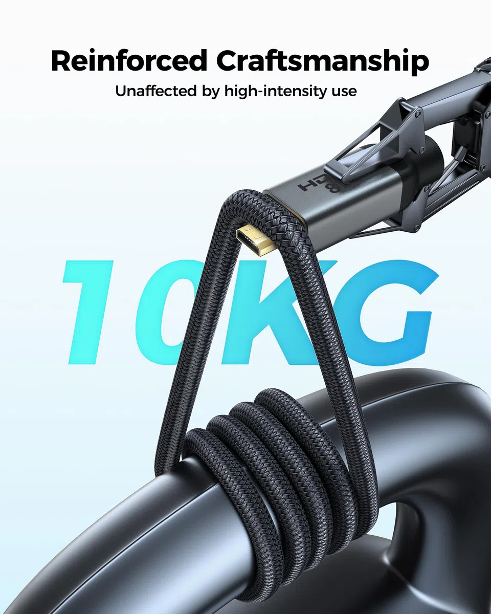 Silkland 10K 8K Kabel Micro HDMI to HDMI 2.1 30CM, 8K@60Hz, 4K@120Hz, 48Gbps, HDR, eARC, Kabel Micro HDMI kompatybilny z GoPro Hero, Raspberry Pi 5/4, Camera, Monitor, Cam Link, Samsung G8 G9, TV