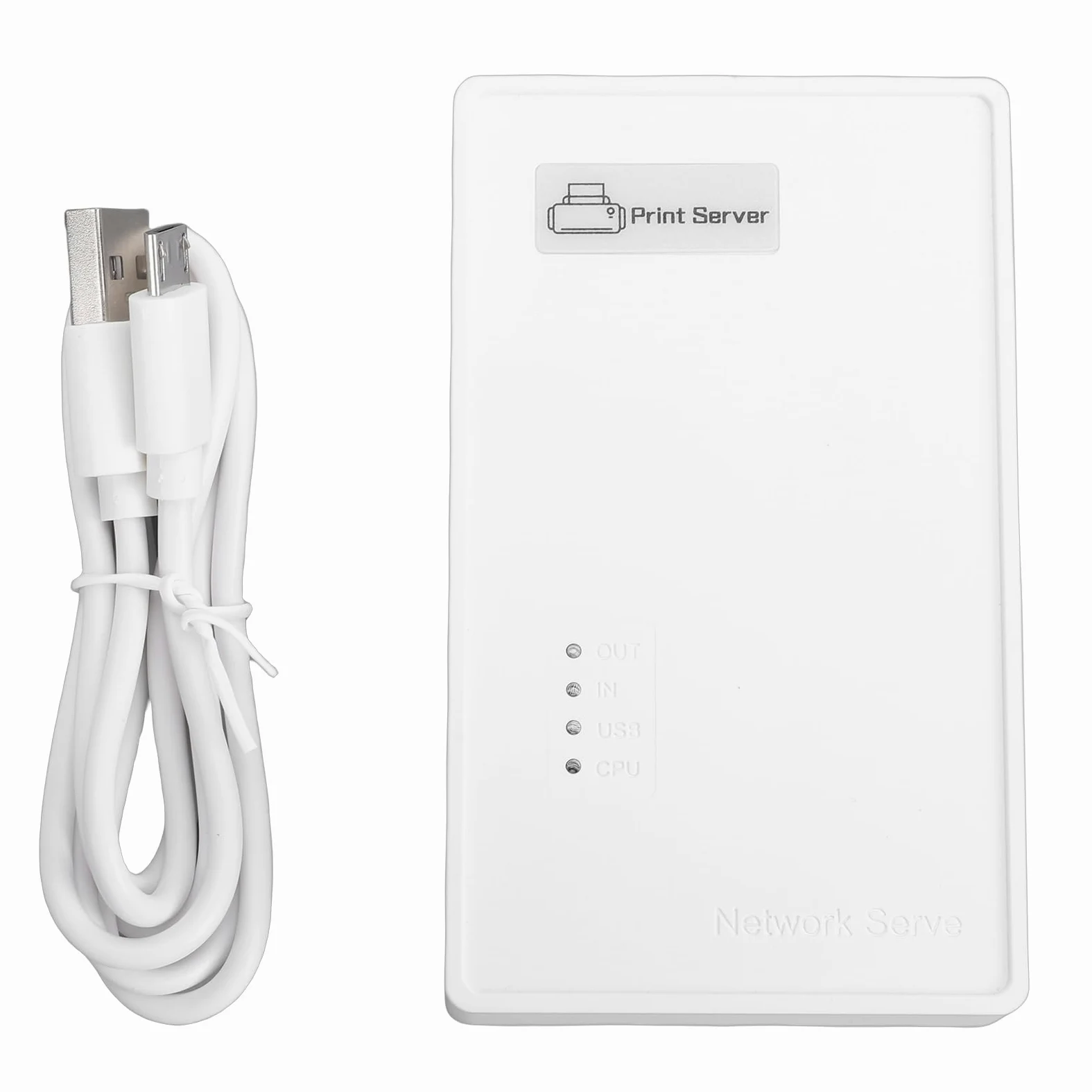 Bezprzewodowy Serwer Druku, Urządzenie Udostępniające drukarkę USB WiFi z kartą sieciową 2,4 GHz do Udostępniania Drukarek w Biurze domowym. Obsługa Portu Ethernet USB