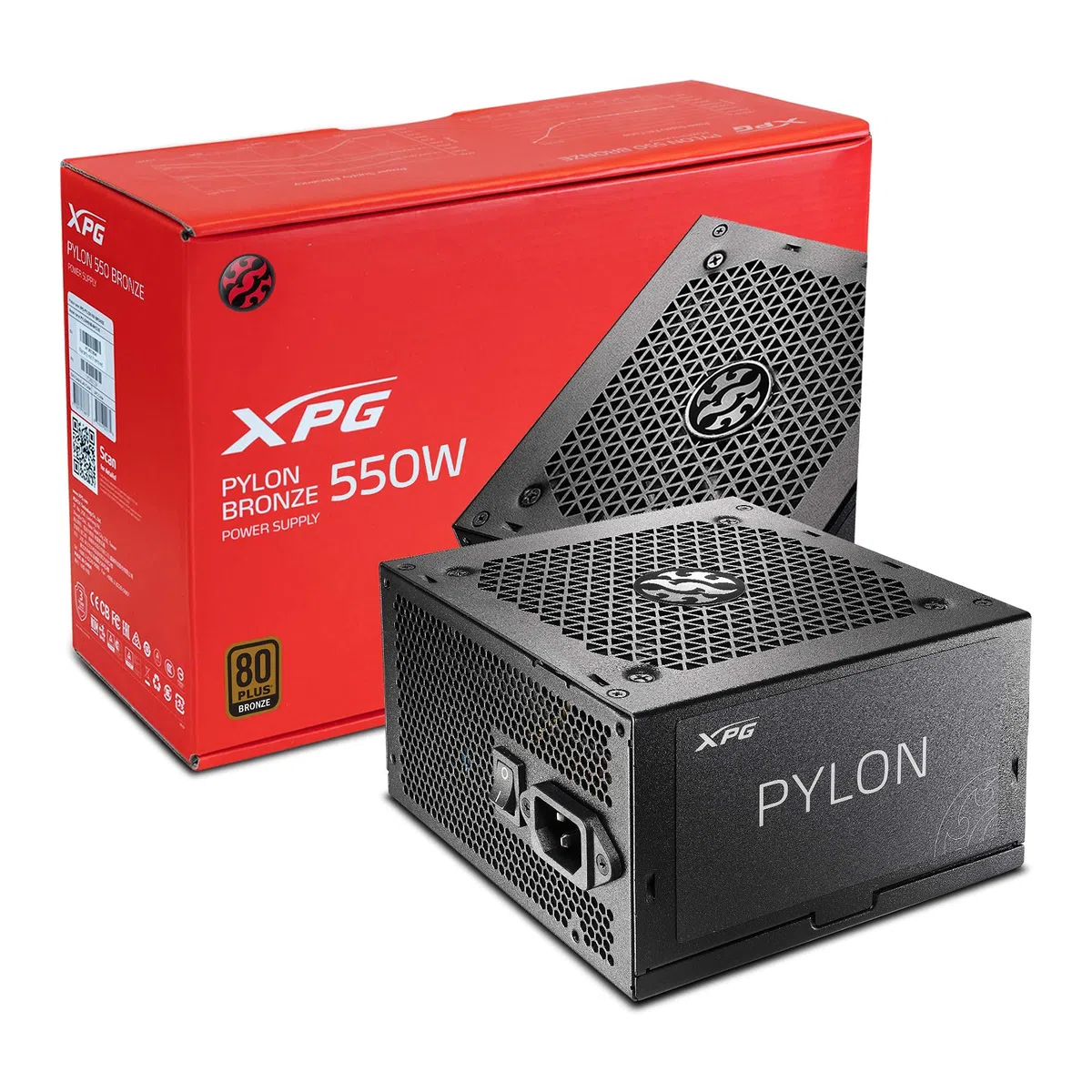 FIT XPG ZASILACZ PYLON 550B 550W 80PLUS BRONZE PYLON550B-BKCEU