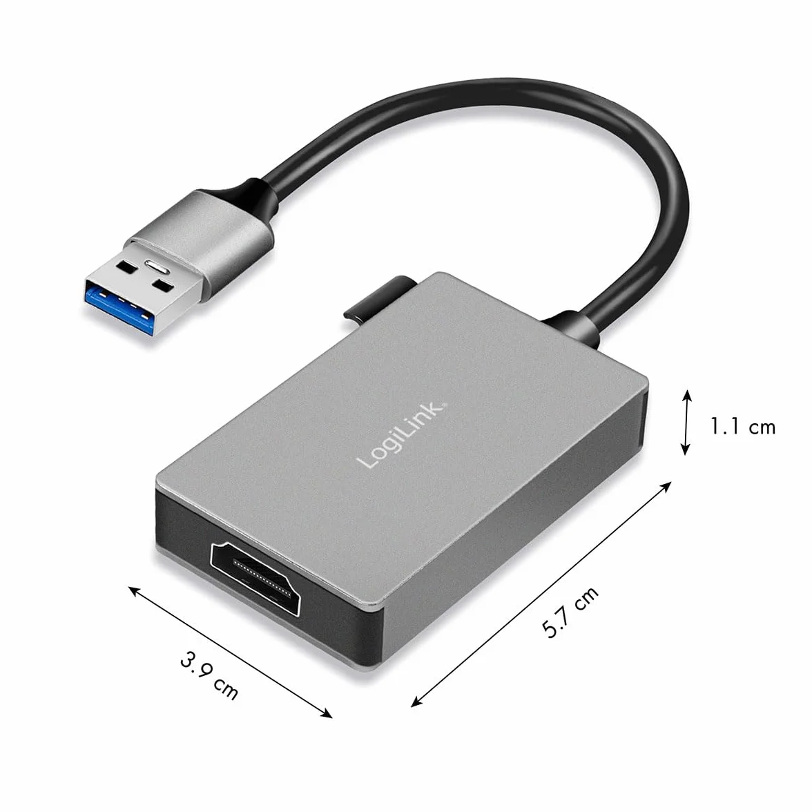 LogiLink UA0233A USB 3.0 na HDMI adapter 0,15 m