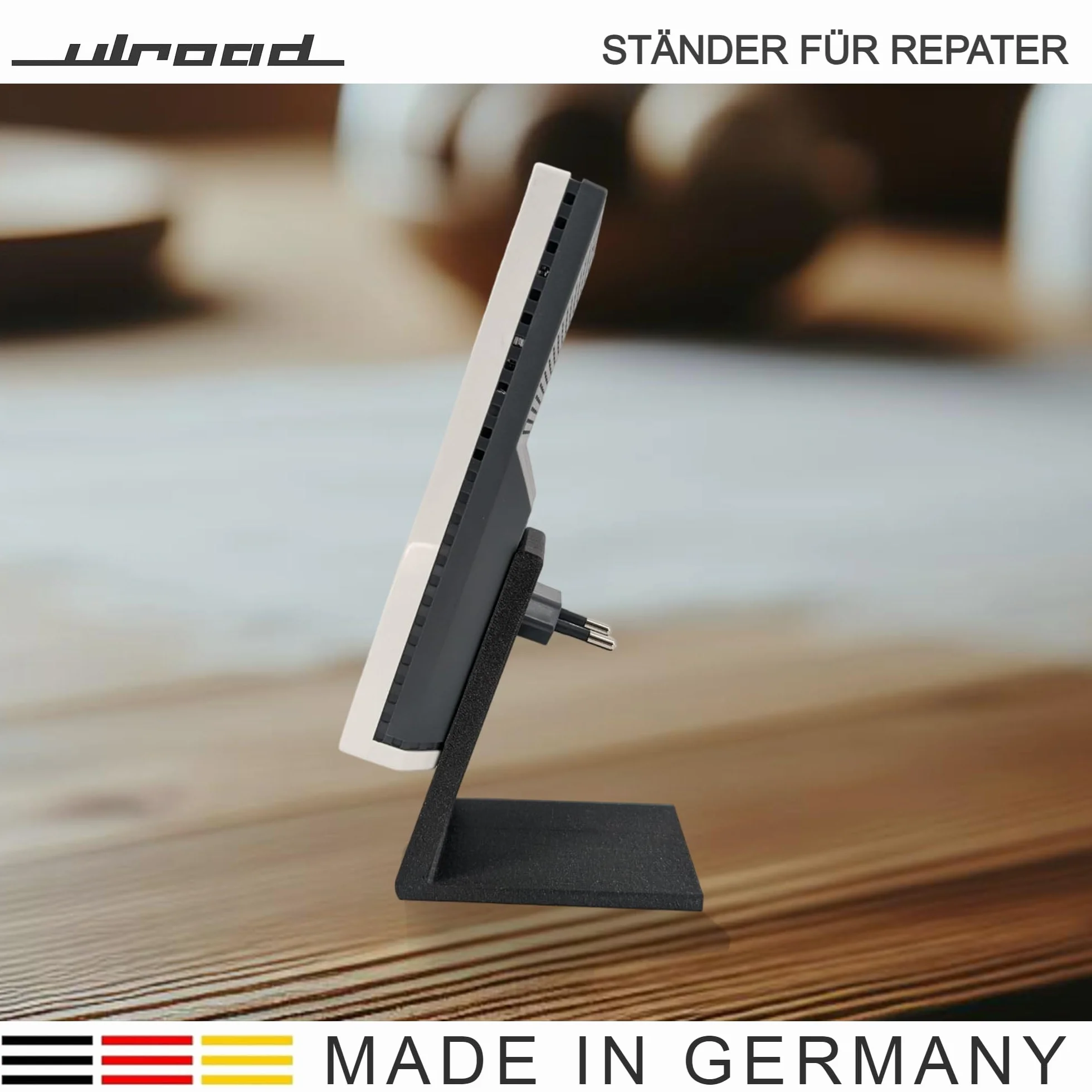 TronicXL Przedłużenie 2 m + stojak W-LAN Repeater kompatybilny z Fritz Repeater 600 1200 1750E 2400 AVM Fritz! Uchwyt 200 cm