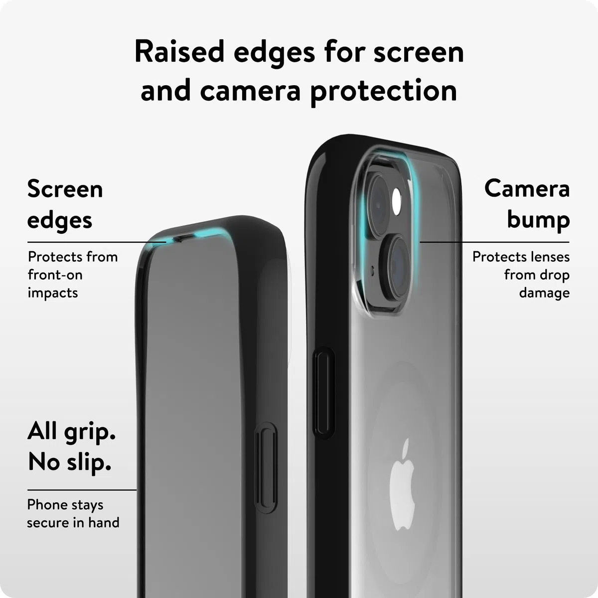 Mous Etui do iPhone 15 kompatybilne z MagSafe, przezroczyste - Clarity 2.0 - Etui ochronne na iPhone'a 15 - Odporne na zarysowania krystalicznie czyste i smukłe wzornictwo - odporne na wstrząsy etui