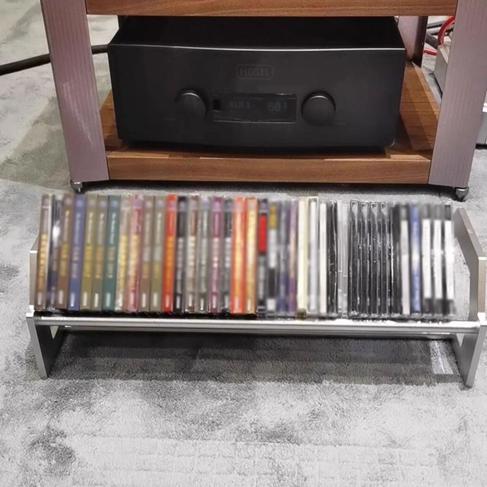 Stojak na płyty Otwarty metalowy uchwyt na albumy CD w stylu industrialnym Stojak płyty ze stopu aluminium biurko przechowywania