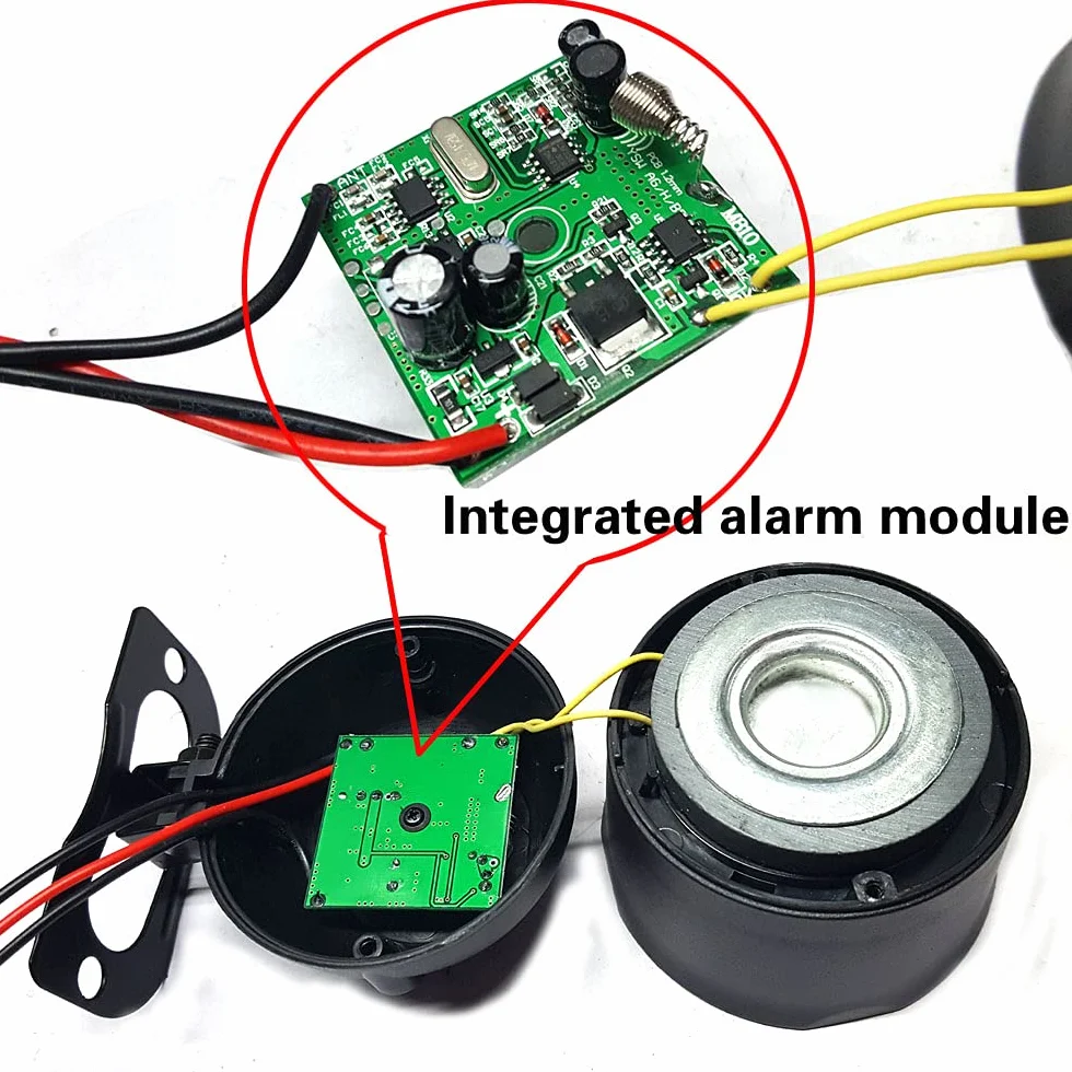Samochodowy system alarmowy 12V 7-poziomowy z 2 pilotami